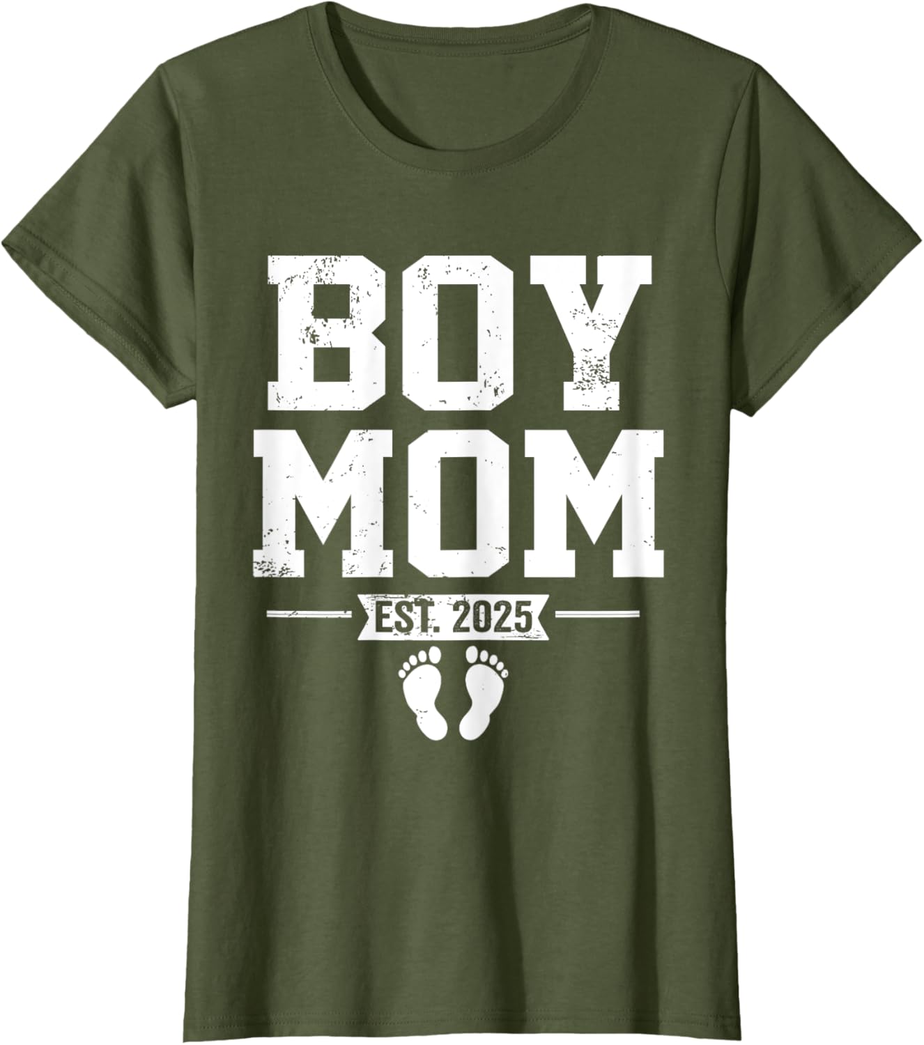 Boy Mom Established 2025 Newborn Mother's Day Gift T-Shirt - 18