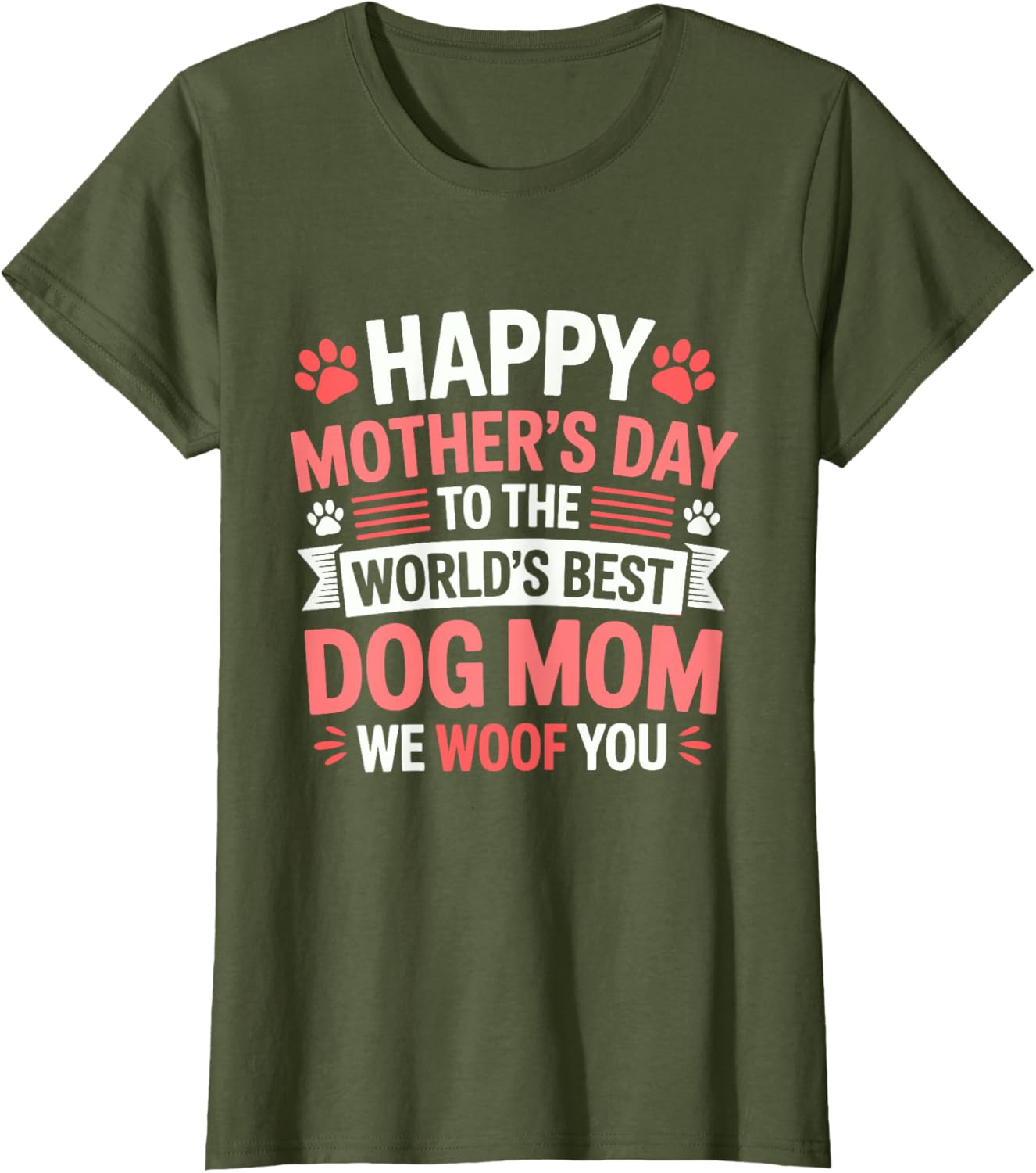Happy Mother's Day Best Dog Mom T-Shirt for Dog Lovers and Pet Moms - 5