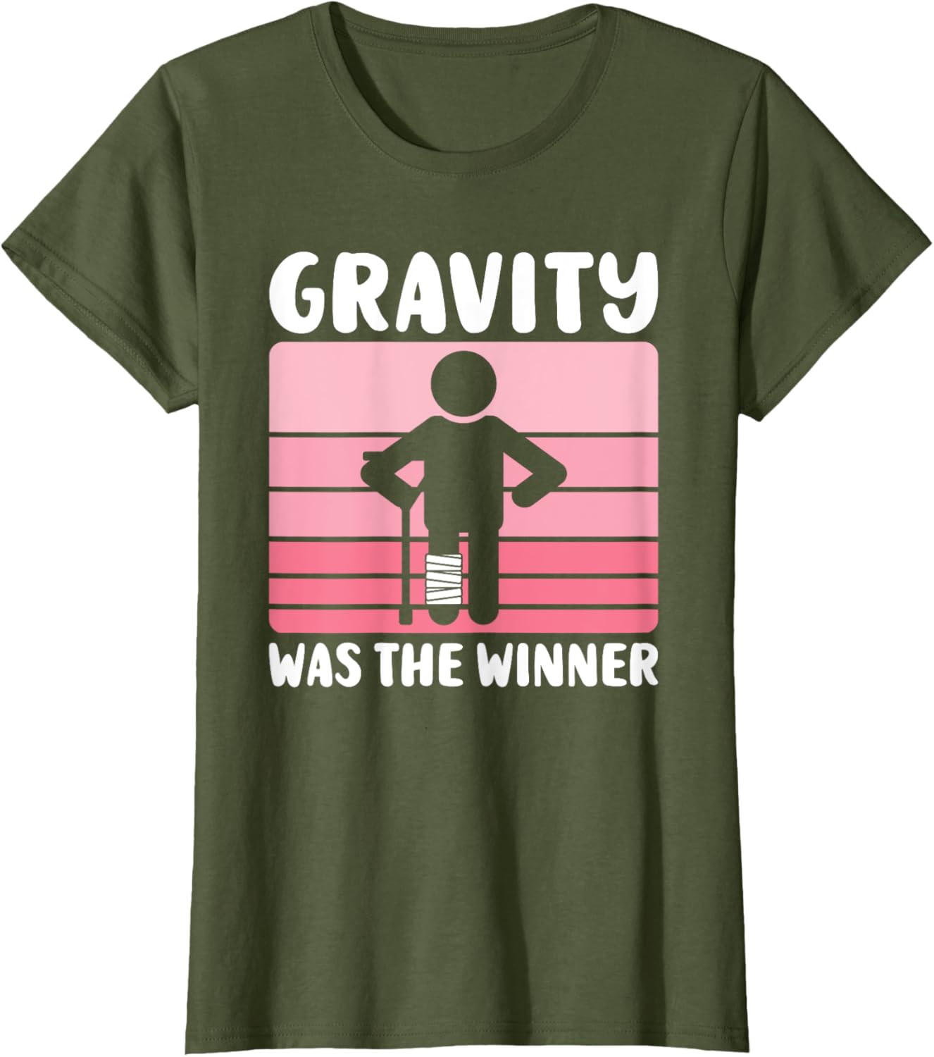 Gravity Was The Winner Funny Get Well T-Shirt for Women and Girls - 8