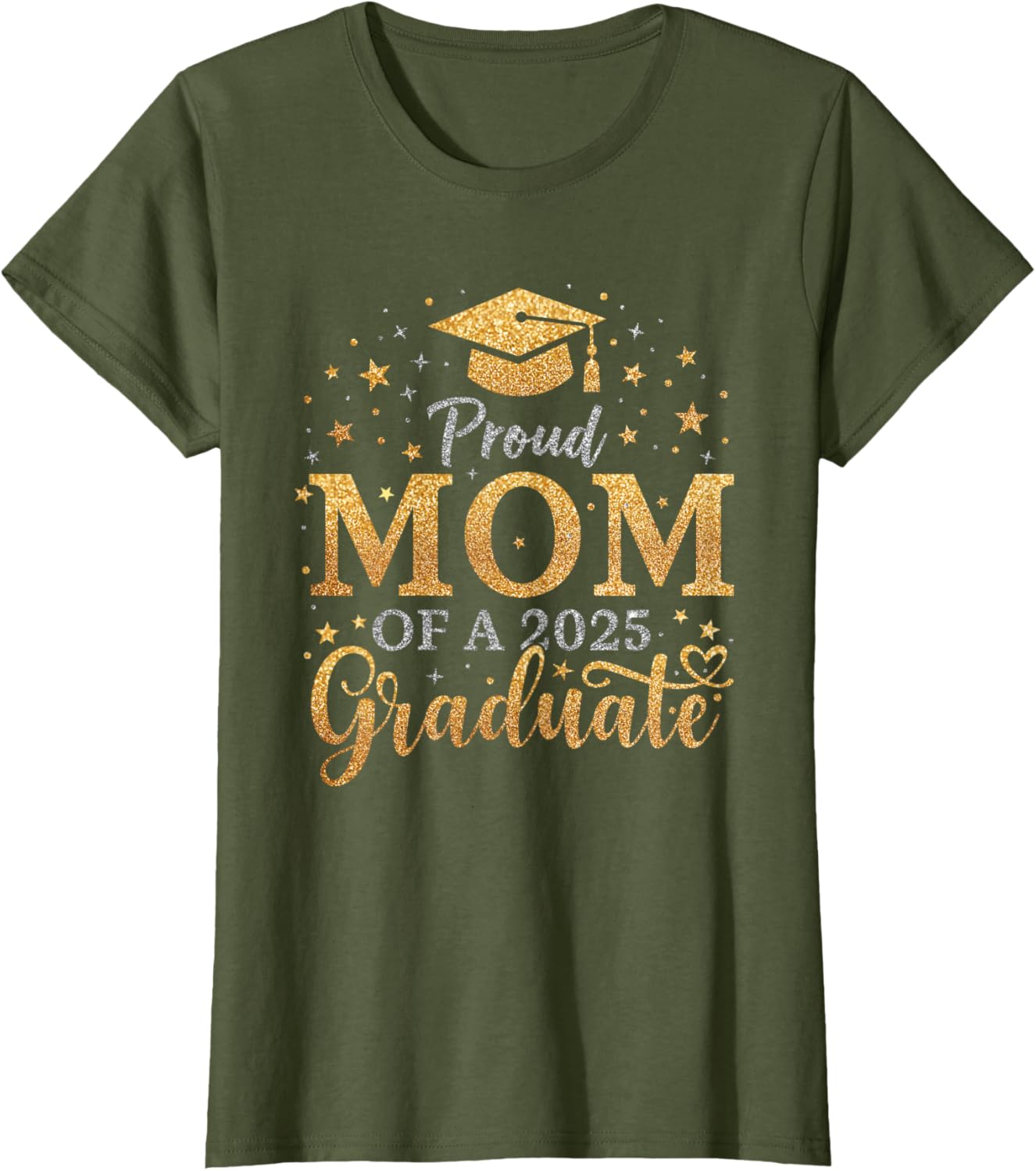 Funny Senior Mom of Class of 2025 Graduate T-Shirt for Proud Moms - 9