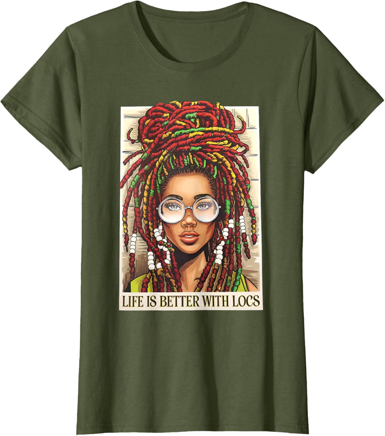 Life Is Better With Locs T-Shirt for Black Women Celebrate Your Melanin - 6