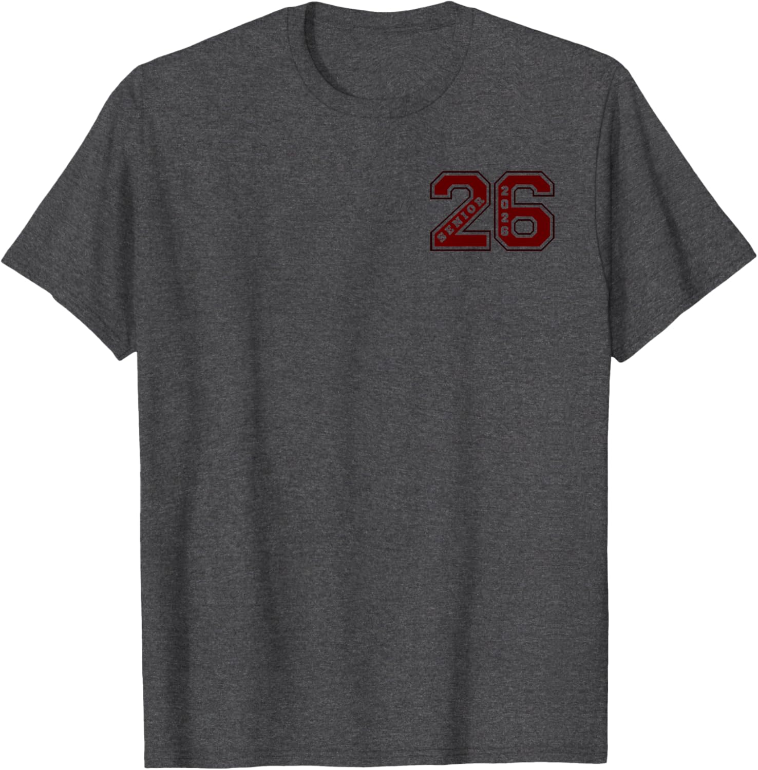 Maroon Senior Class 2026 T-Shirt - Elite Wear for Graduates - 9