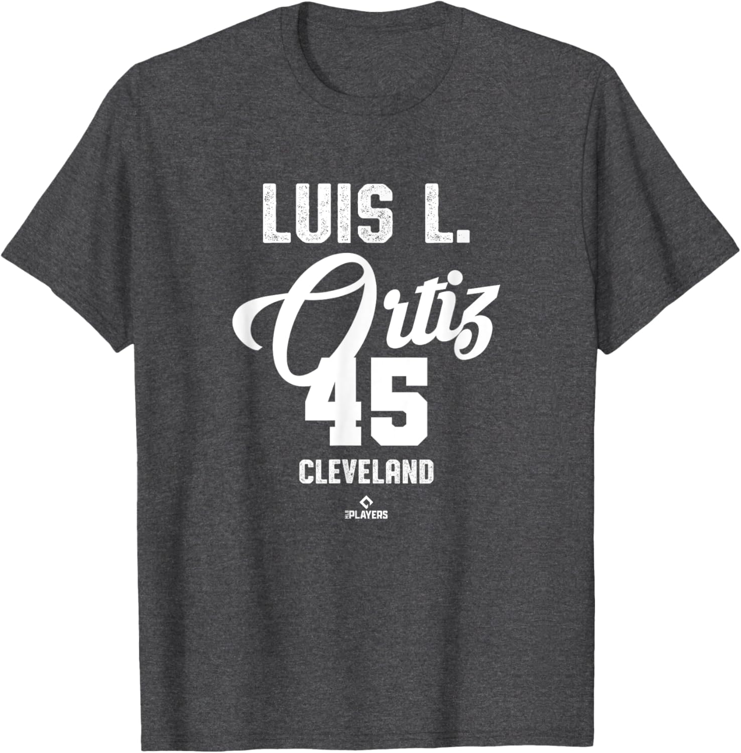 Luis Ortiz 45 Cleveland Baseball Vintage MLBPA T-Shirt for Fans - 1