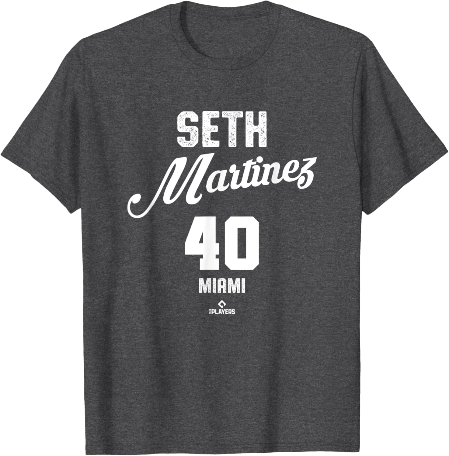 Seth Martinez Vintage Miami Baseball T-Shirt Classic MLBPA Apparel - 1