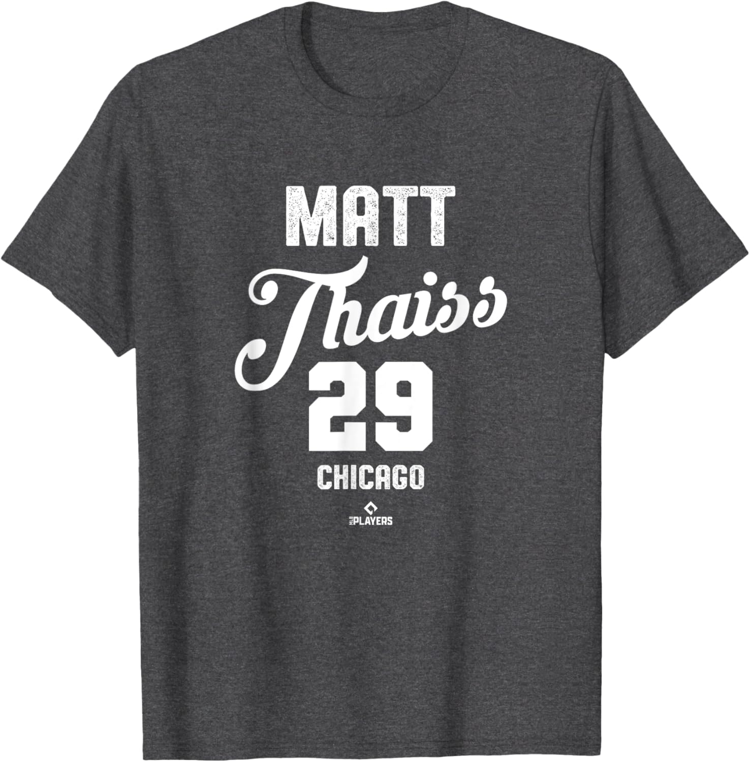 Matt Thaiss 29 Chicago Baseball Vintage MLBPA T-Shirt for Fans - 1