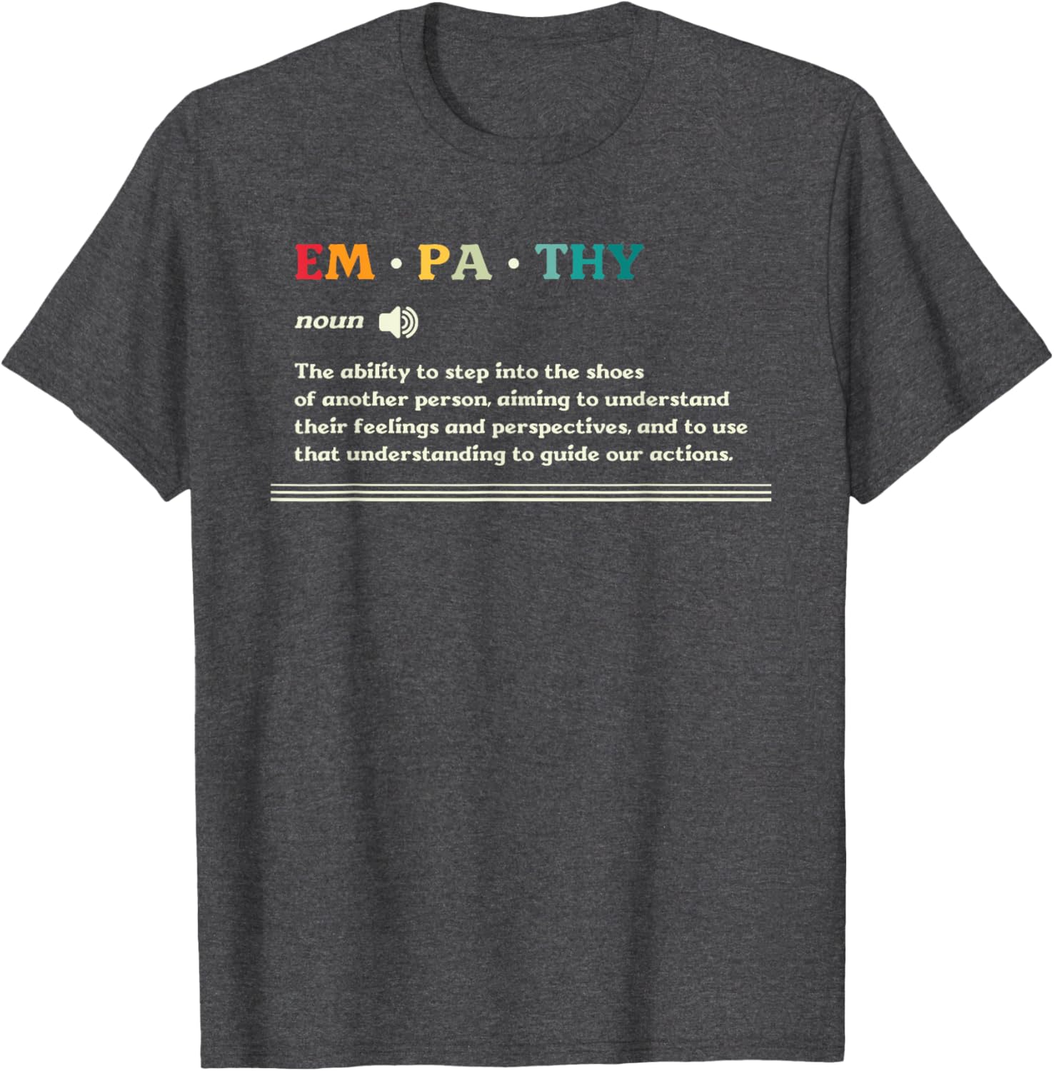 Empathy Noun Ability to Understand Feelings T-Shirt for Compassionate Souls - 7