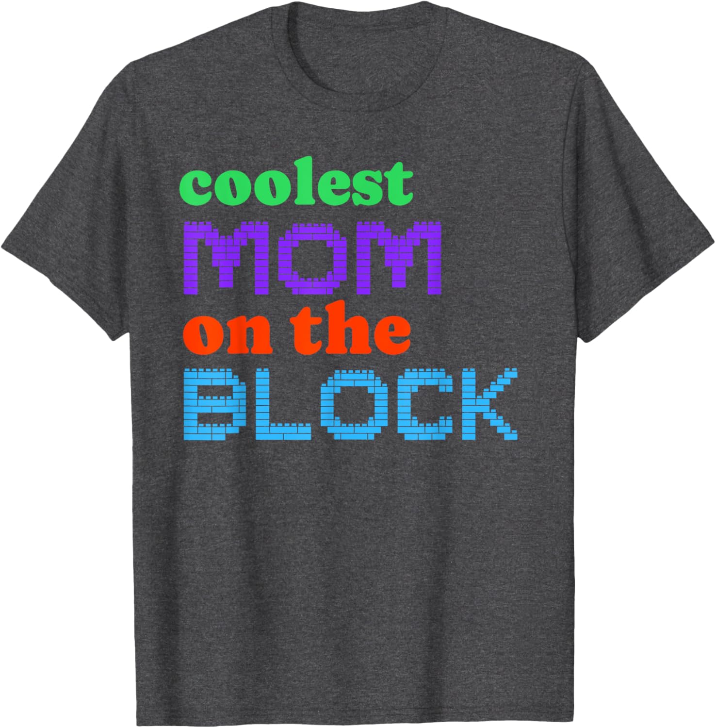 Mom Block Building Matching Brick Builder T-Shirt for Women - 11