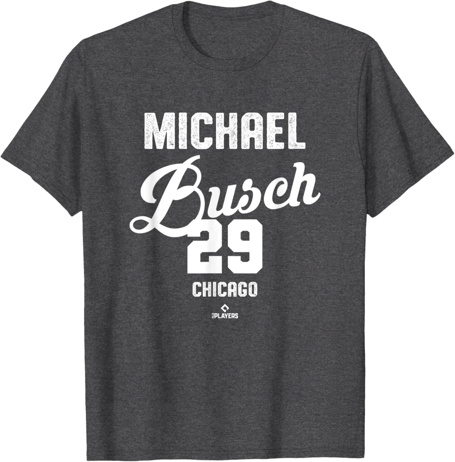 Michael Busch Chicago Baseball Vintage MLBPA T-Shirt for Fans - 3