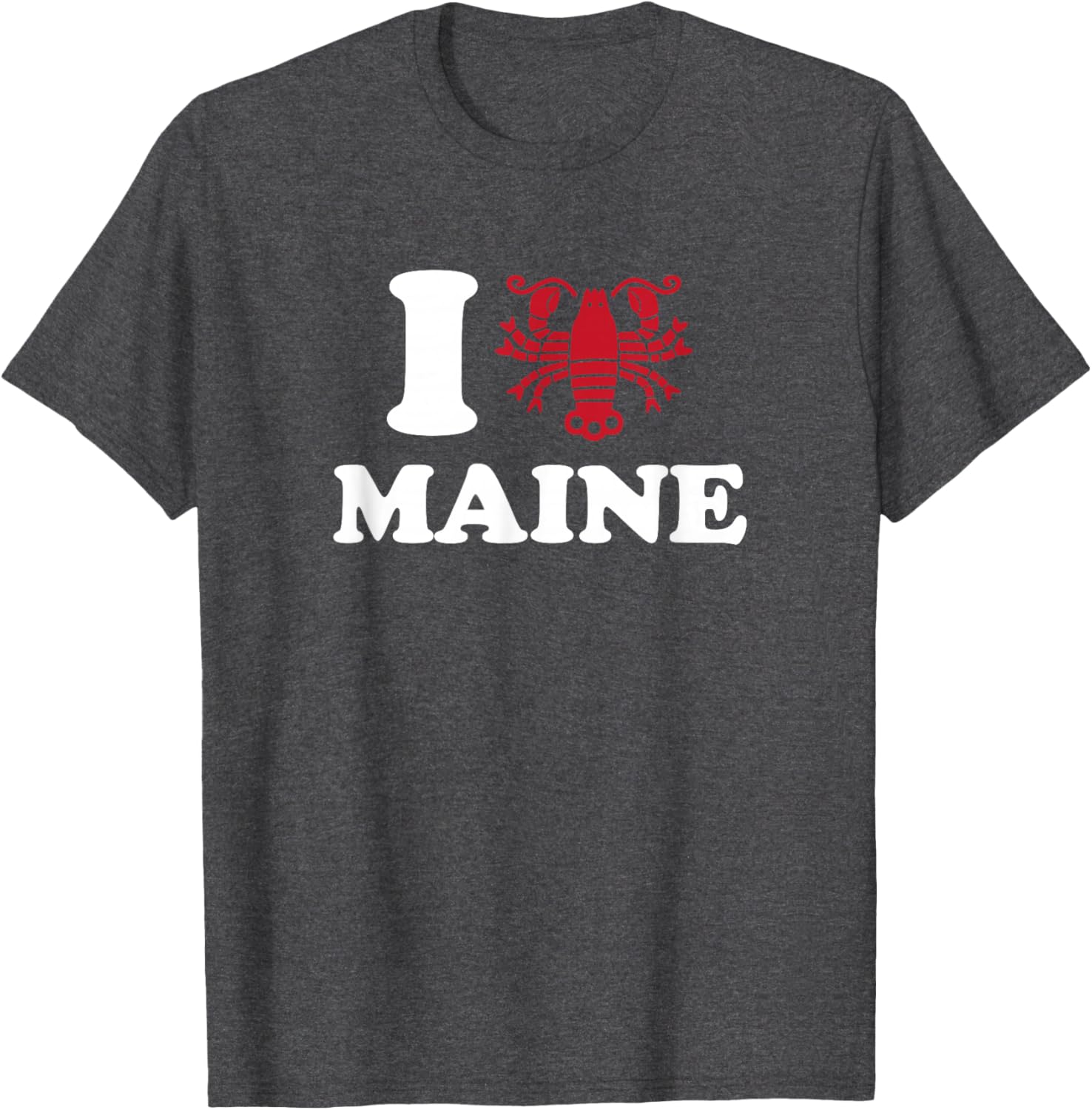 I Love Maine Lobster Heart T-Shirt for Lobster Lovers and Maine Fans - 4