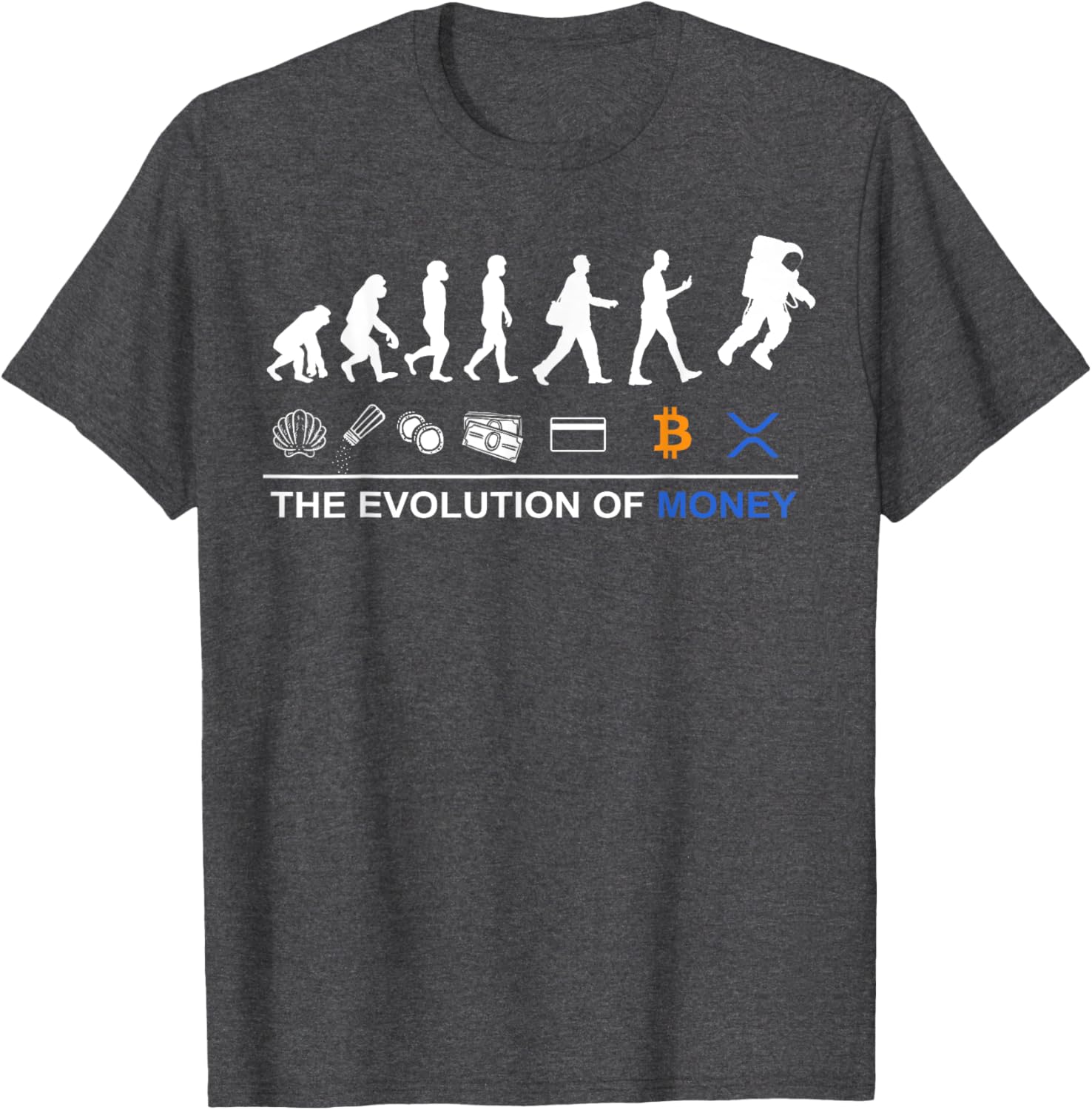 Sophisticated XRP T-Shirt - Celebrate Bitcoin's Evolution to the Moon - 3