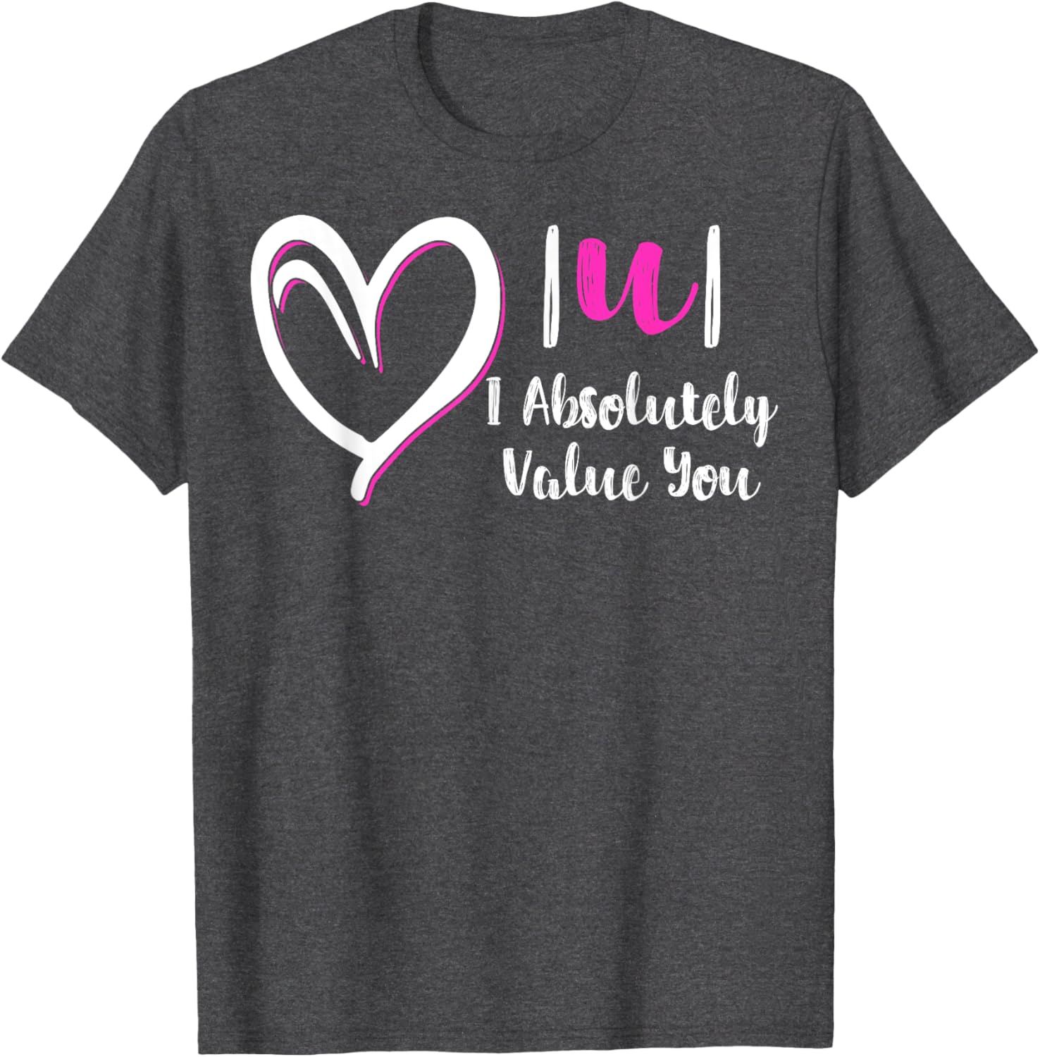 Funny Math Teacher Valentine's Day T-Shirt - I Absolutely Value You Gift - 12