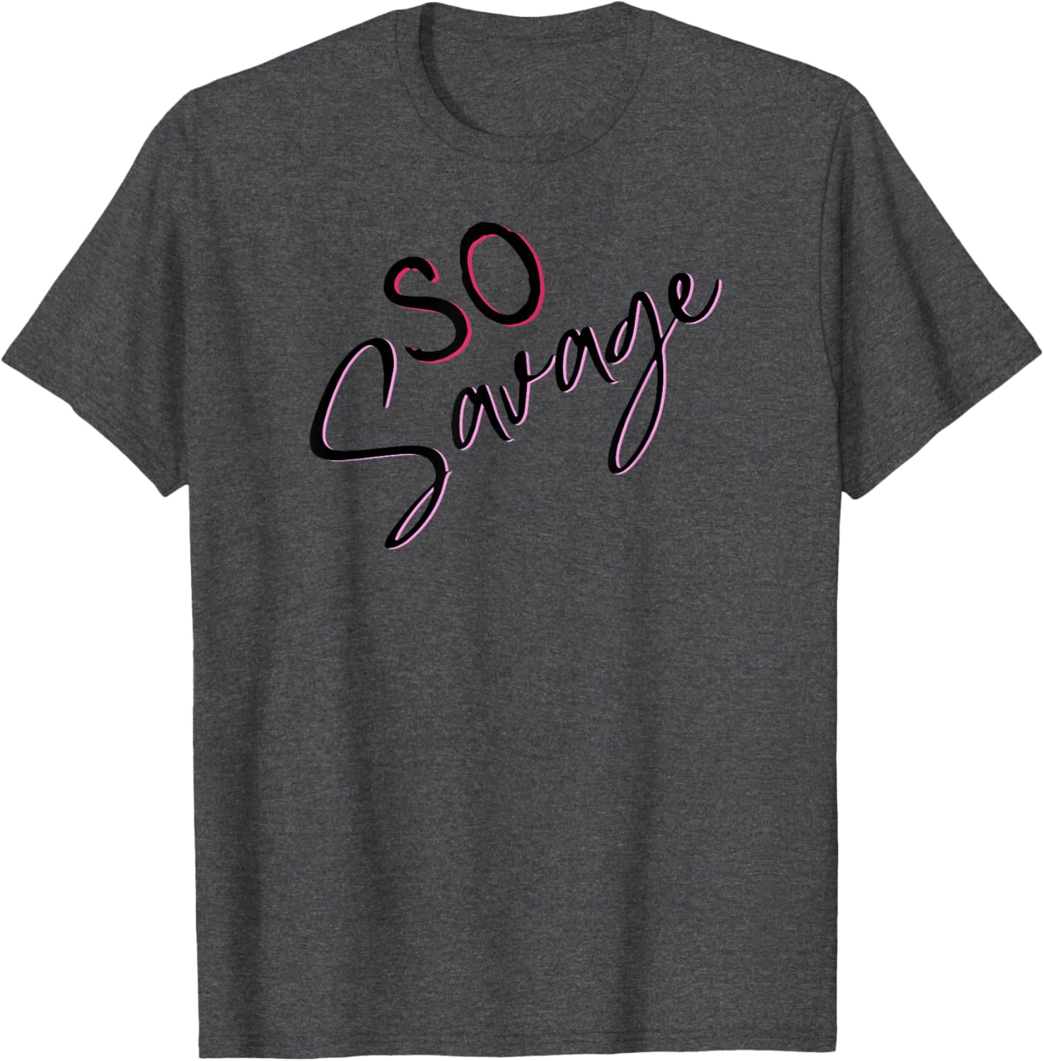 SO Savage Pale Pink and Magenta T-Shirt for Stylish Comfort - 17