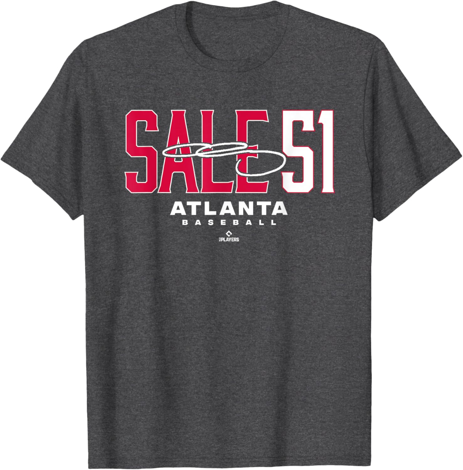 Chris Sale 51 Atlanta MLBPA T-Shirt Stylish Baseball Apparel for Fans - 1