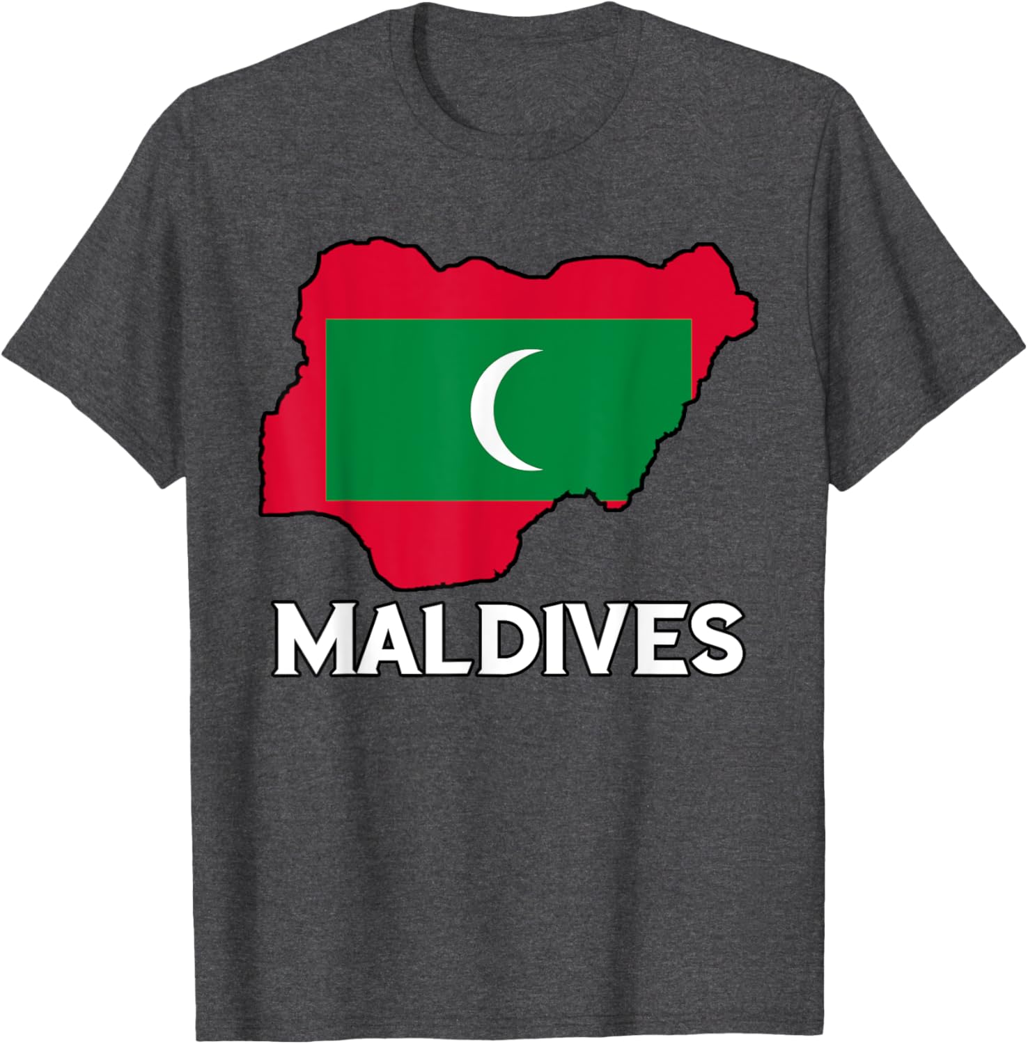 Maldivian Pride Flag Map T-Shirt for Comfort and Style in Clothing - 18