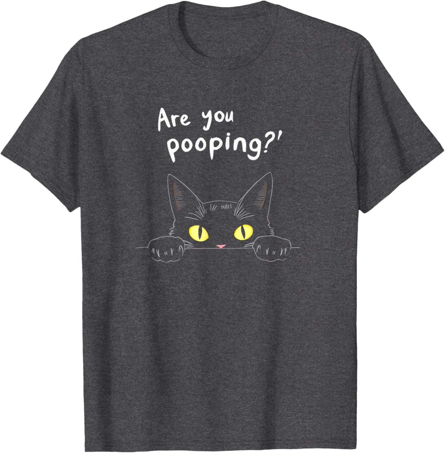 Funny Cat Pooping Humor T-Shirt for Cat Lovers - Cute Kitty Graphic Tee - 8