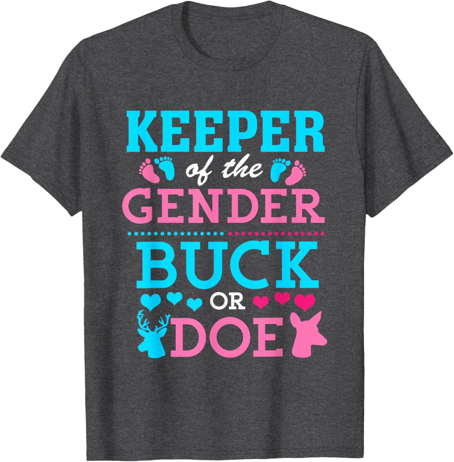 Funny Buck or Doe Gender Reveal T-Shirt for Baby Shower Celebrations - 8