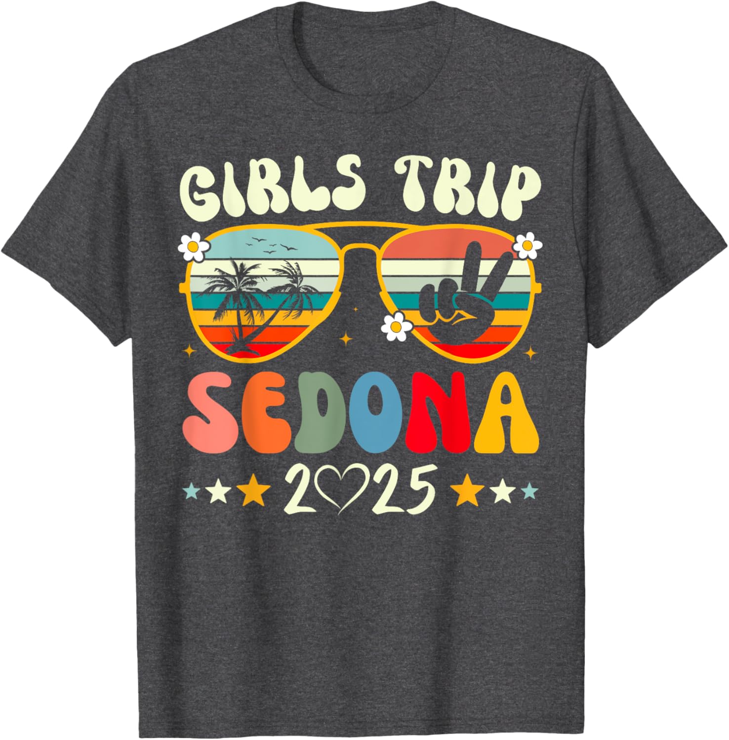 Girls Trip Sedona 2025 Summer Vacation Matching T-Shirt for Fun Times - 3