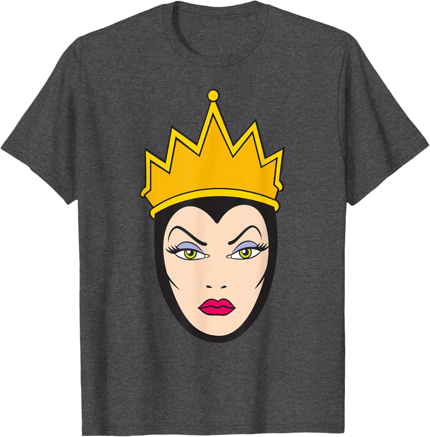 Disney Villains Evil Queen Big Face T-Shirt for Snow White Fans - 22