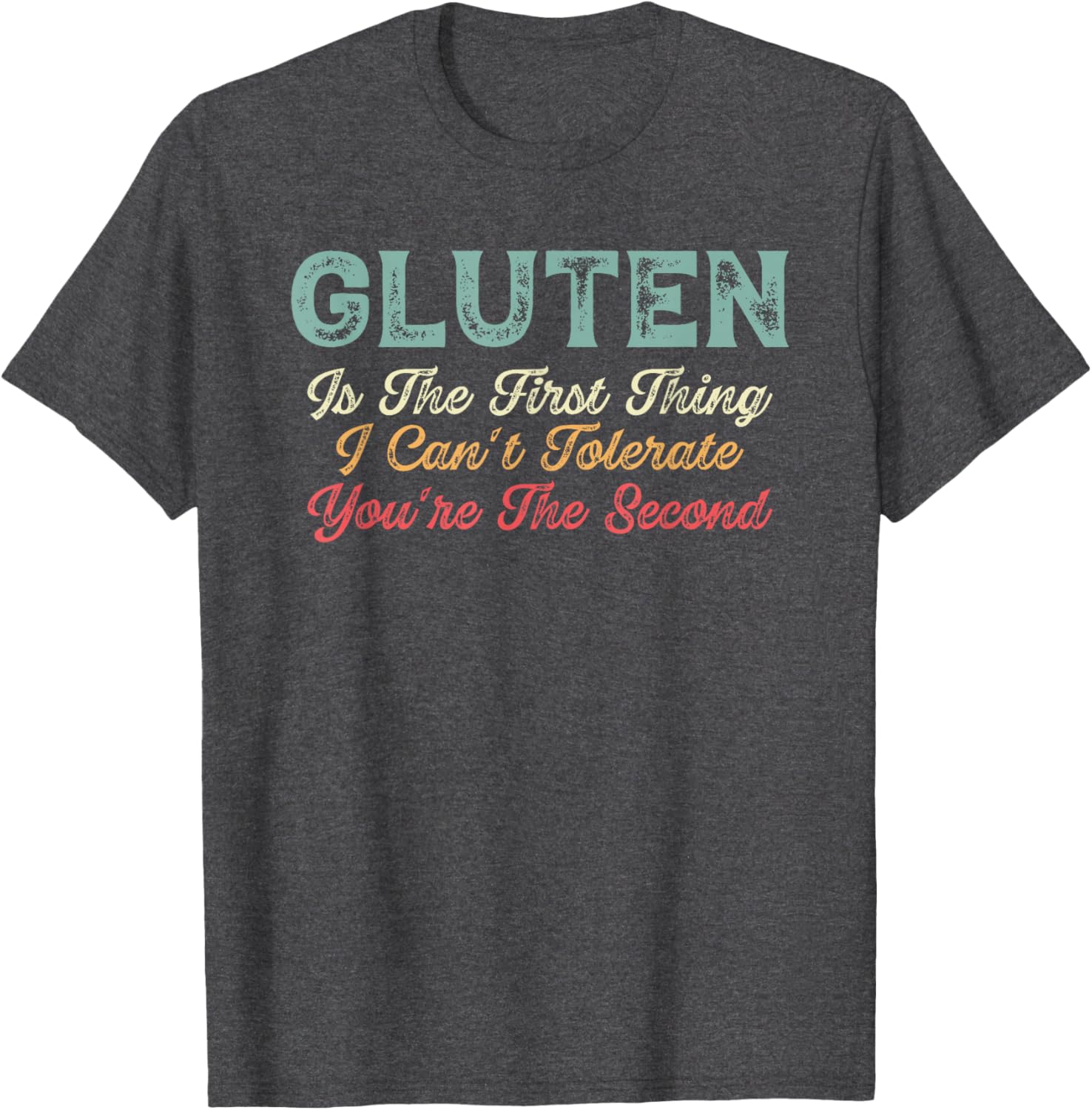 Gluten Free T-Shirt - Fun Design for Gluten Sensitivity Awareness - 2