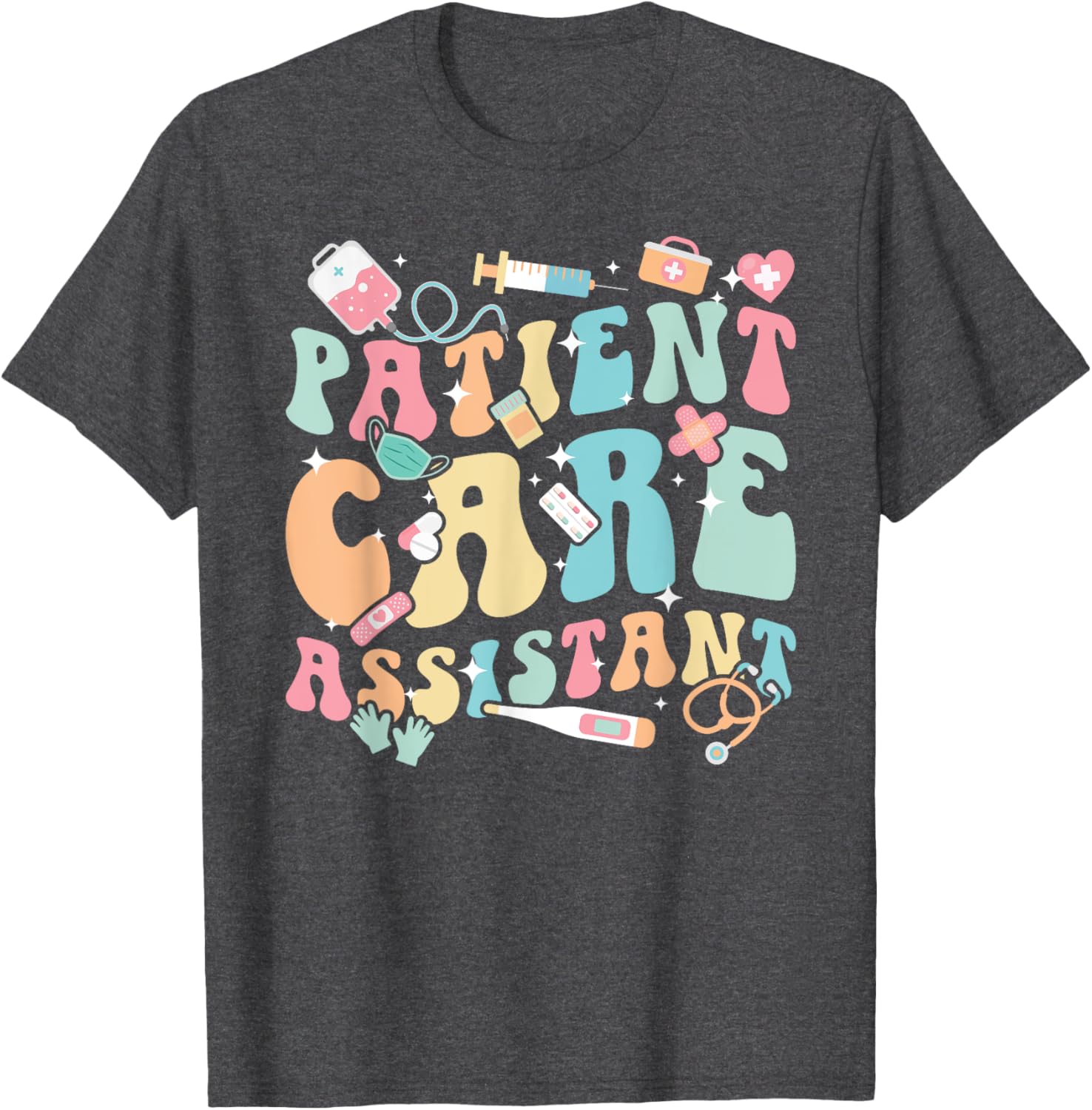 Groovy PCA Appreciation T-Shirt for Patient Care Assistants and Nurses - 13