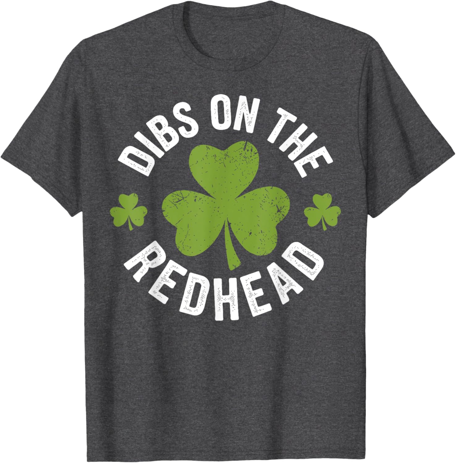 Dibs on the Redhead Funny St Patricks Day Shamrock T-Shirt for Women - 7