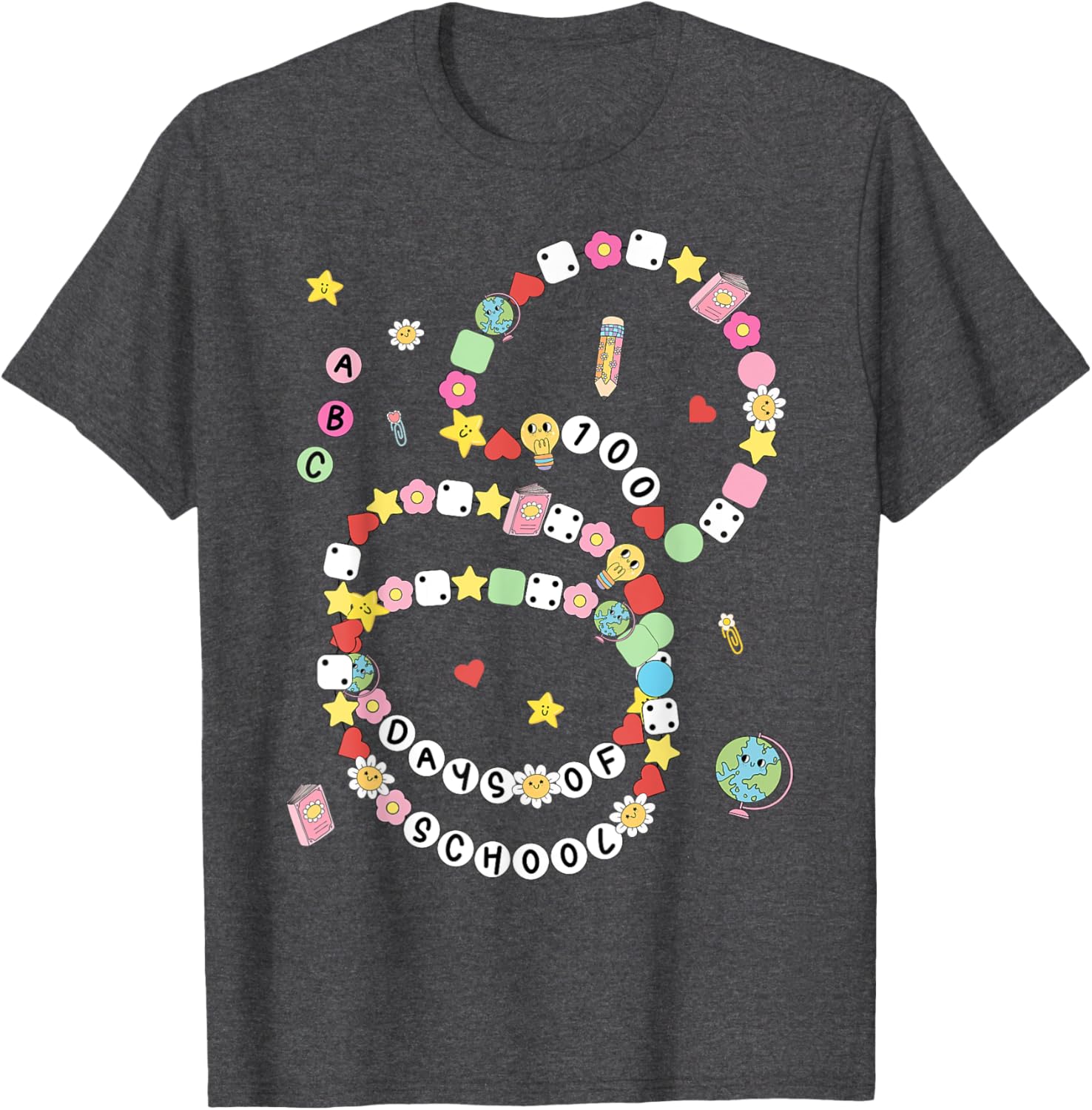 100 Days of School Bracelet and T-Shirt for Kids - Fun 100th Day Celebration - 26
