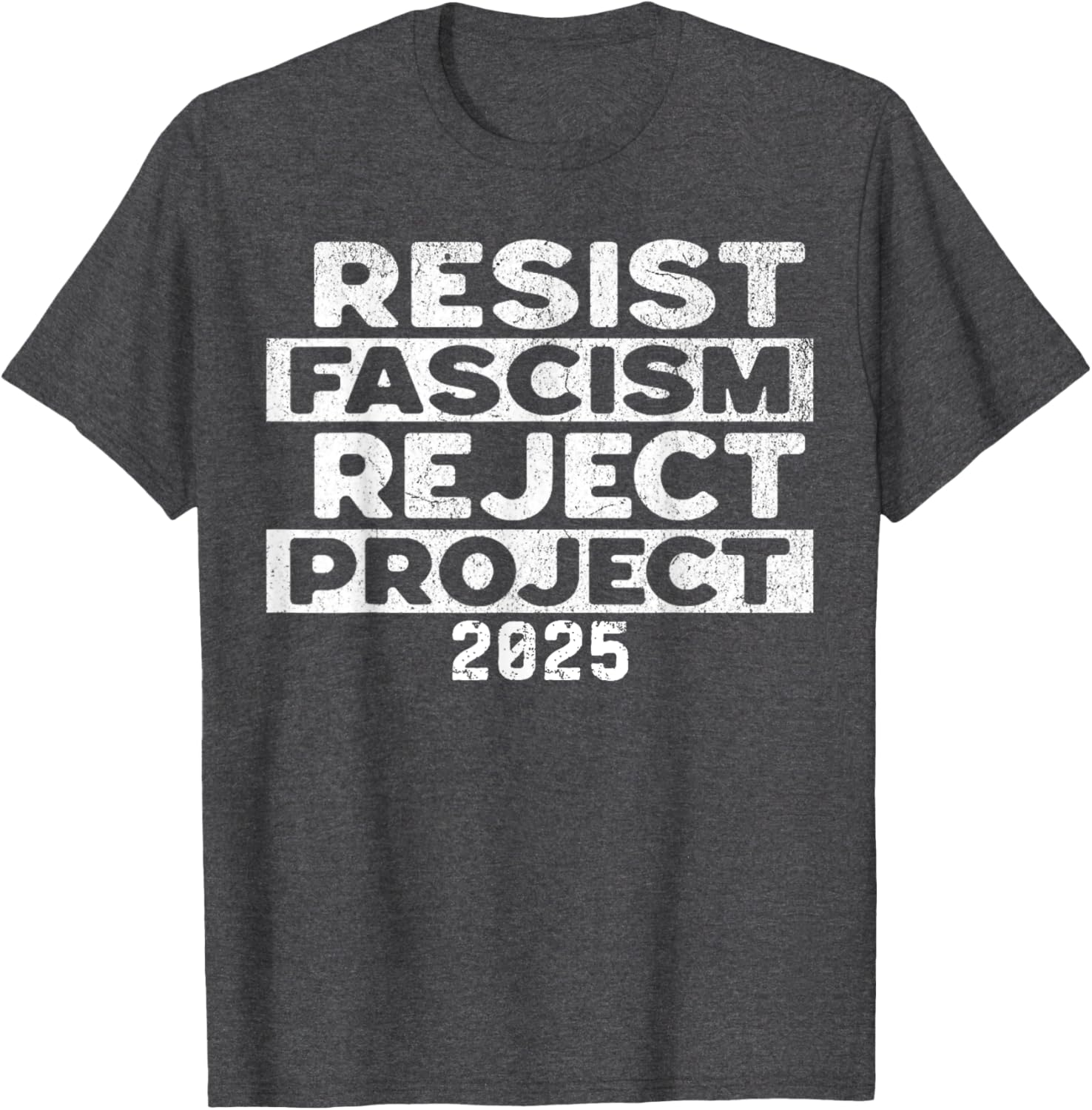 Resist Fascism Reject Project 2025 T-Shirt - Powerful Statement Apparel - 9