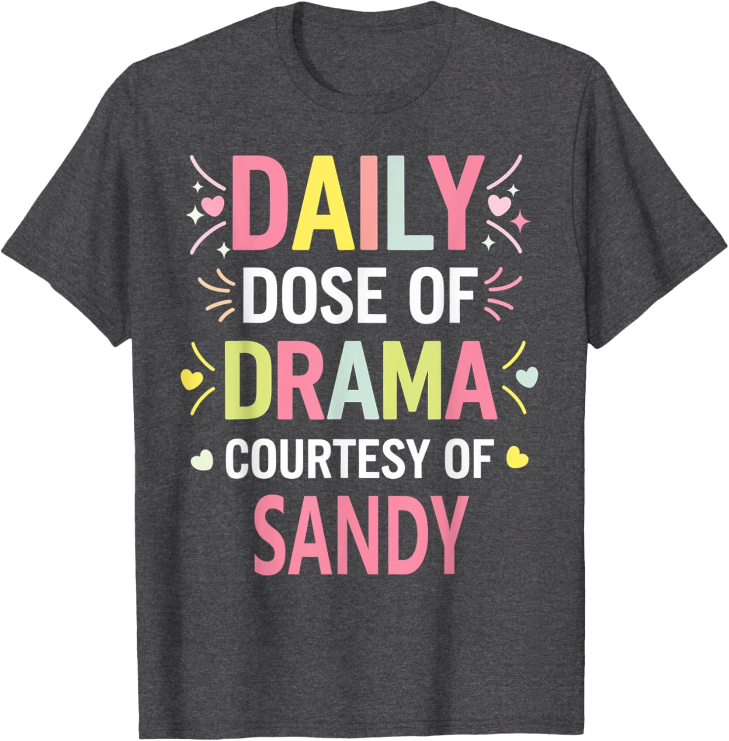 Funny Cute Personalized SANDY Name T-Shirt for Unique Style - 3