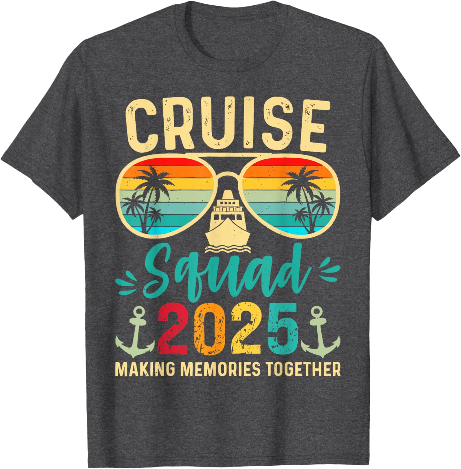 Cruise Squad 2025 Birthday Party Matching T-Shirt for Fun Vacations - 4