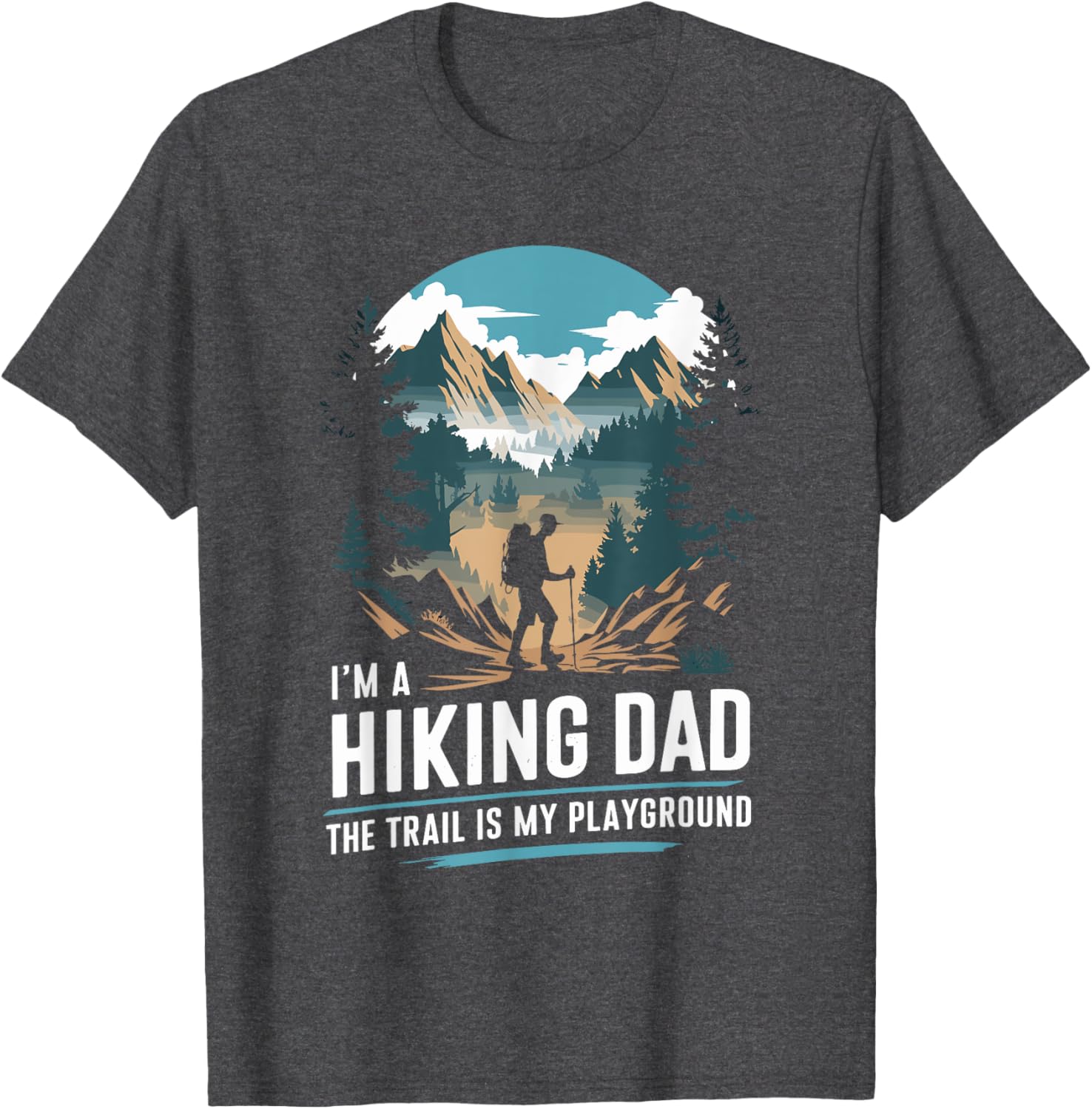 Hiking Dad Trekking T-Shirt for Outdoor Mountain Adventures - 10