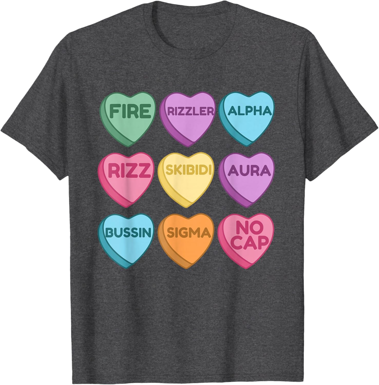 Skibidi Valentine's Day Funny Rizz T-Shirt for Trendy Love Birds - 6