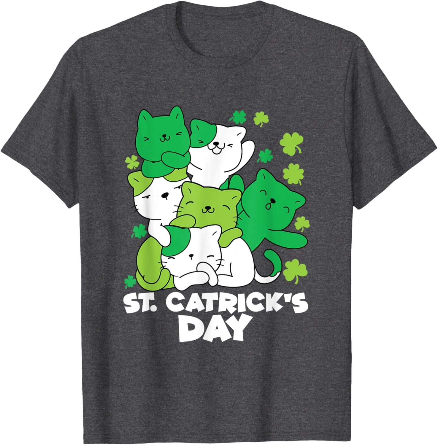 Cute Cat St. Patrick's Day Leprechaun T-Shirt for Festive Fun - 26
