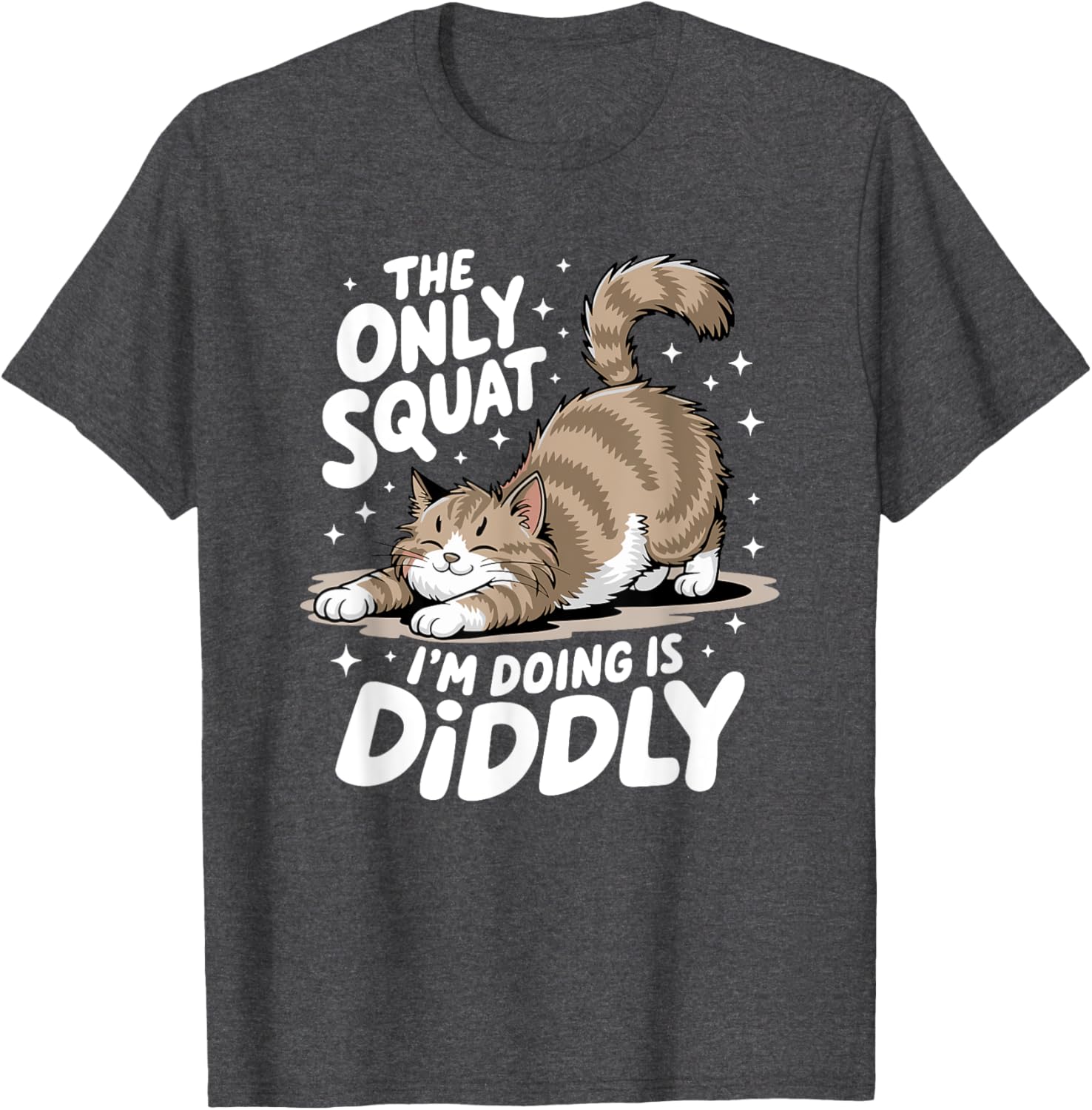 Funny Diddly Squat Cat T-Shirt for Men and Women - Perfect Gift for Cat Lovers - 24