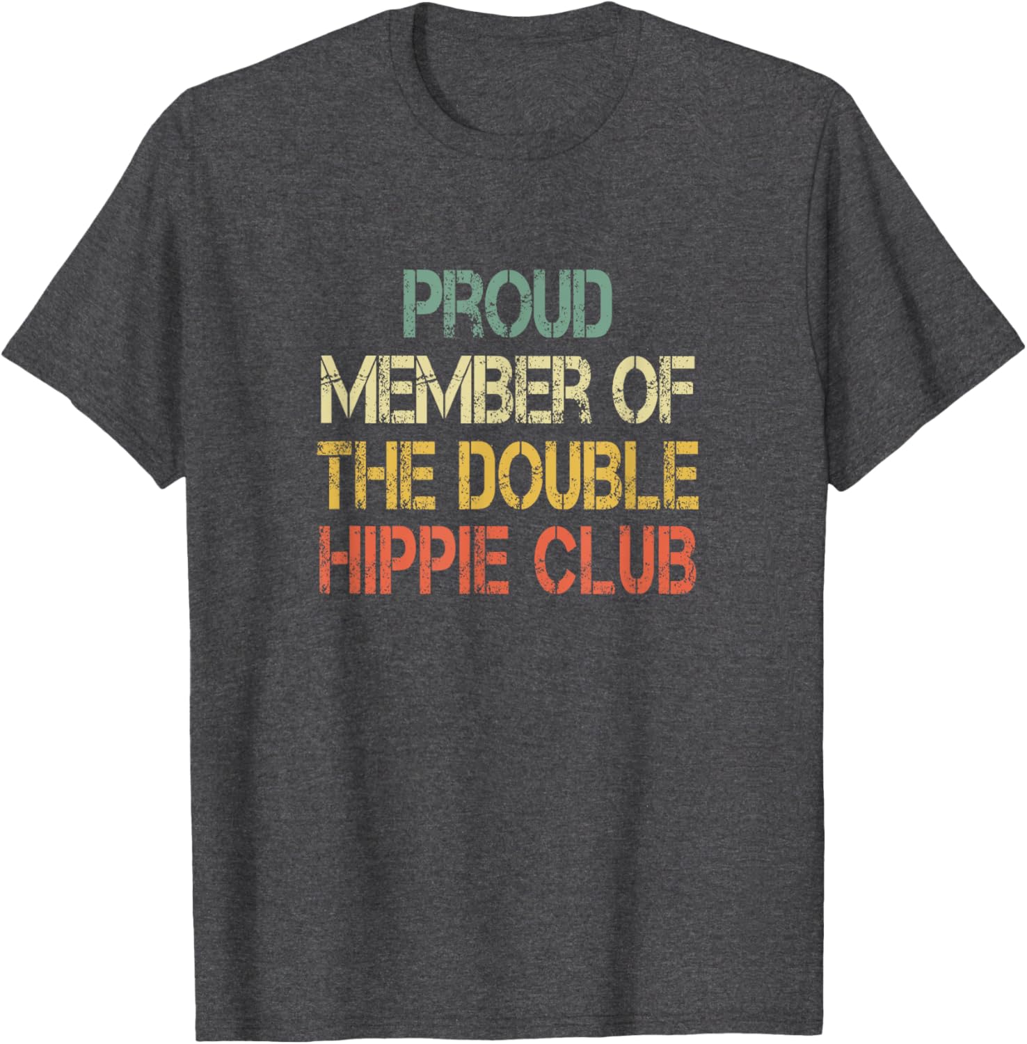 Funny Double Hippie Club T-Shirt for Hip Replacement Surgery Fans - 7