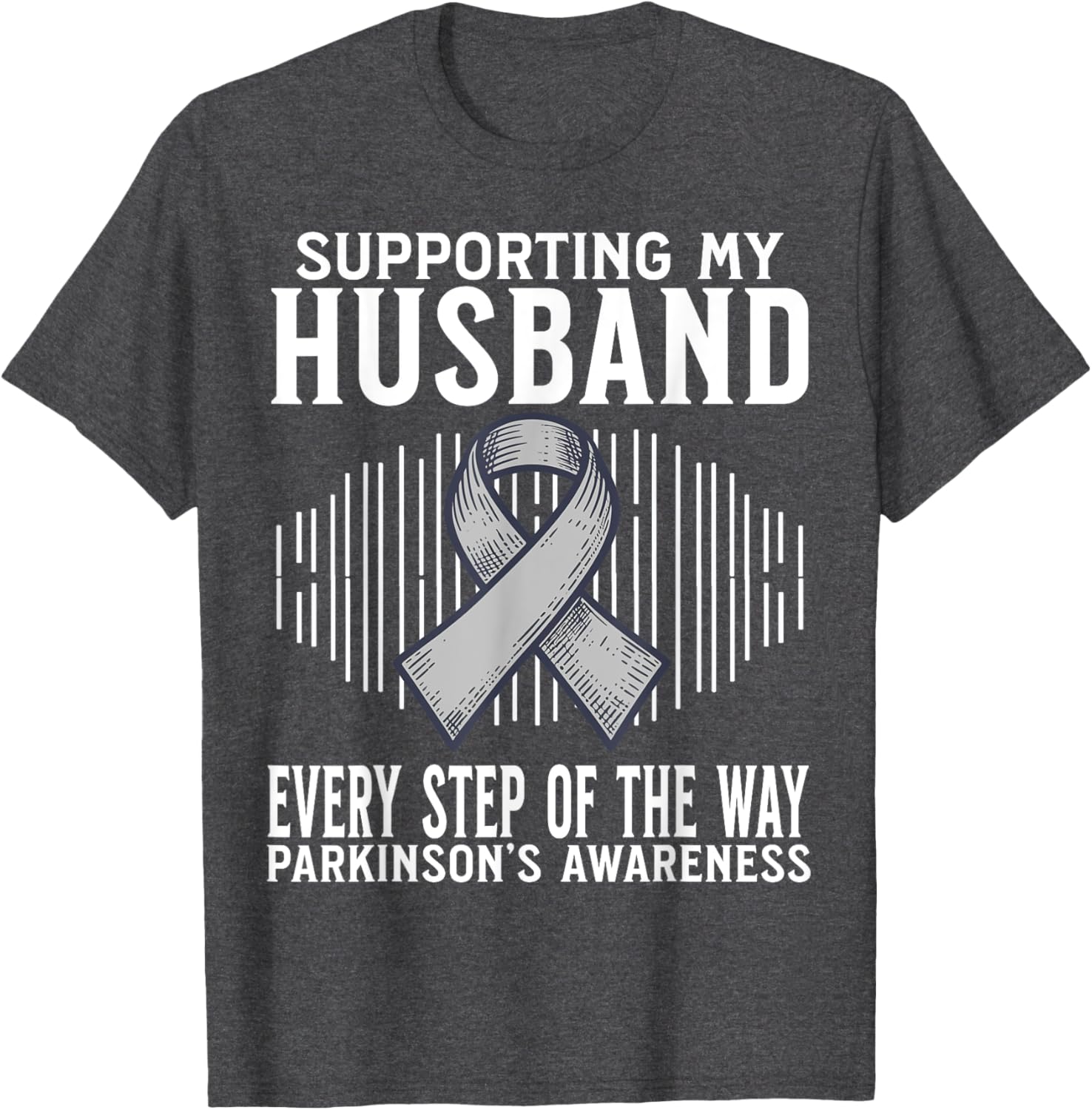 Support My Husband Parkinson's Disease Awareness T-Shirt Gift - 14