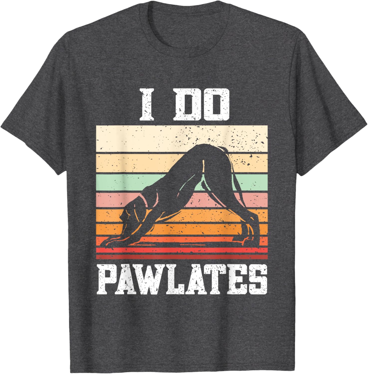 Pawlates Dog Pilates Workout T-Shirt for Men and Women - Fun Exercise Gear - 7