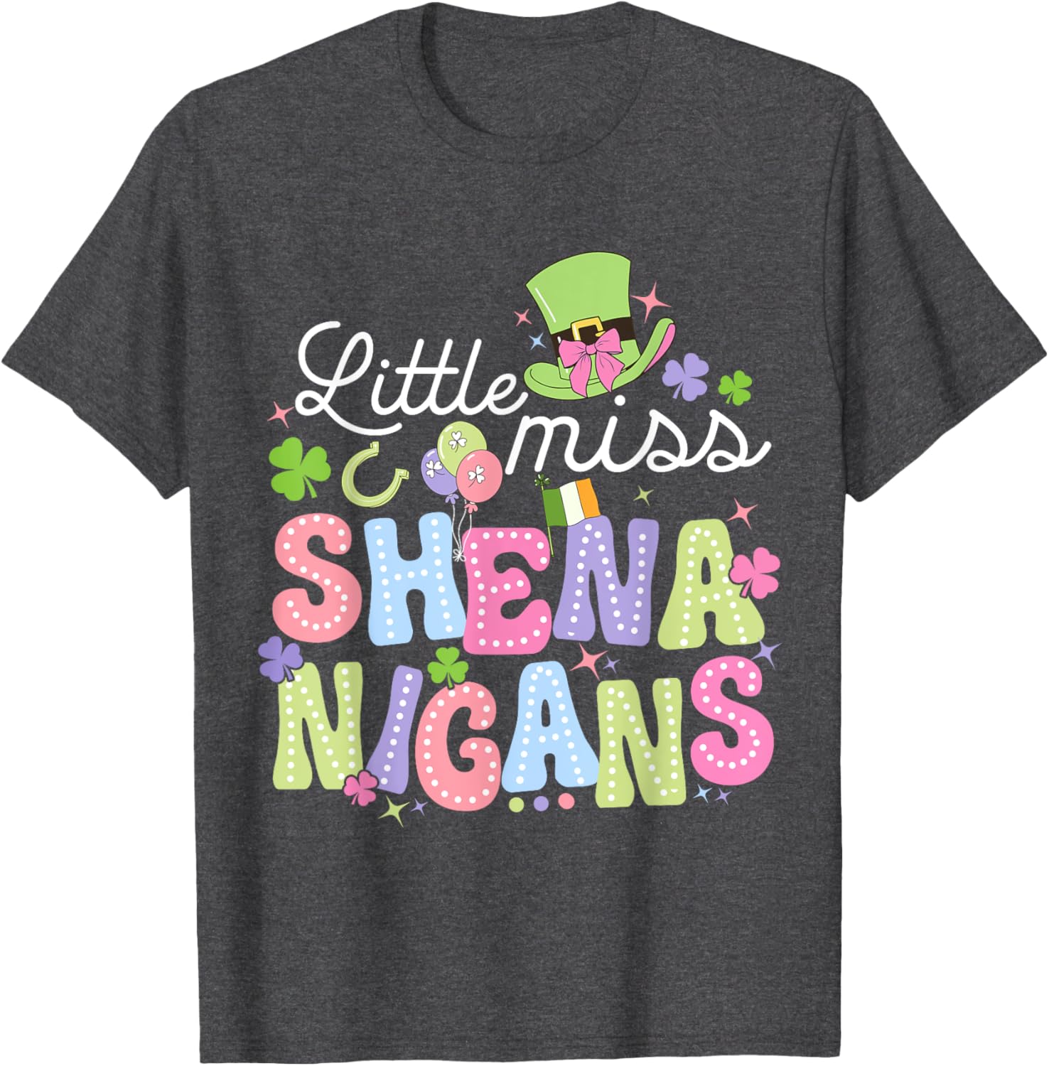 Little Miss Shenanigans St Patricks Day Toddler Irish T-Shirt for Girls - 16