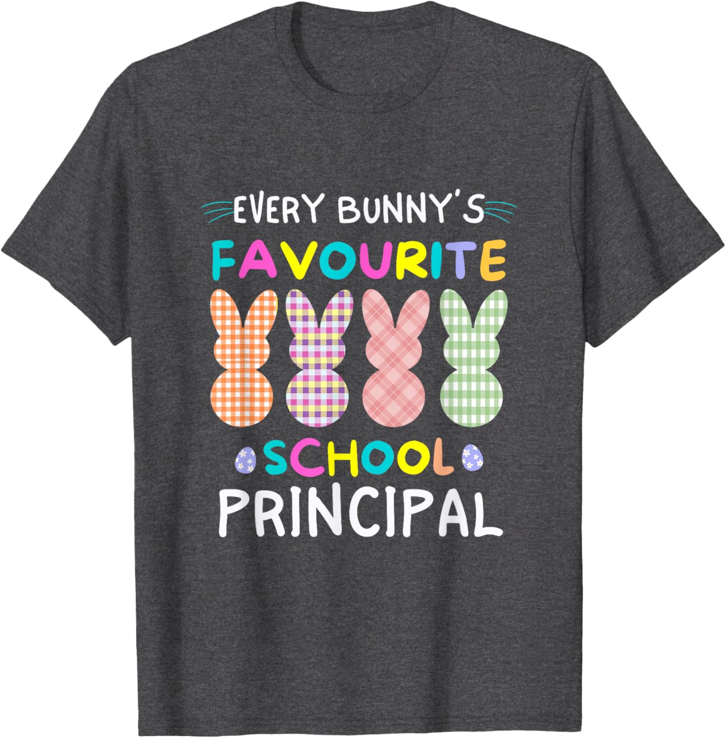 Every Bunny's Favorite Principal Easter Egg Hunt T-Shirt for Fun Celebrations - 19