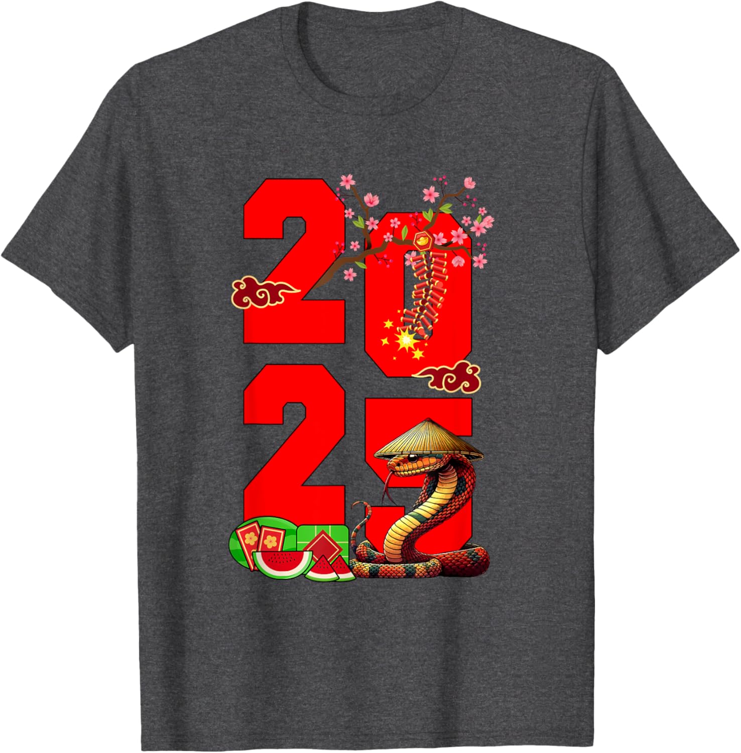 2025 Vietnamese Lunar New Year Snake Family T-Shirt for Festive Fun - 7