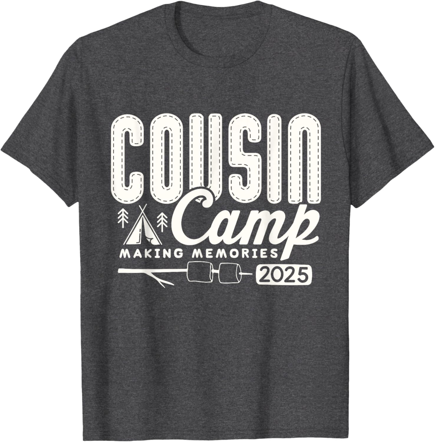 Cousin Camp Crew 2025 Family Vacation T-Shirt for Fun Summer Memories - 3