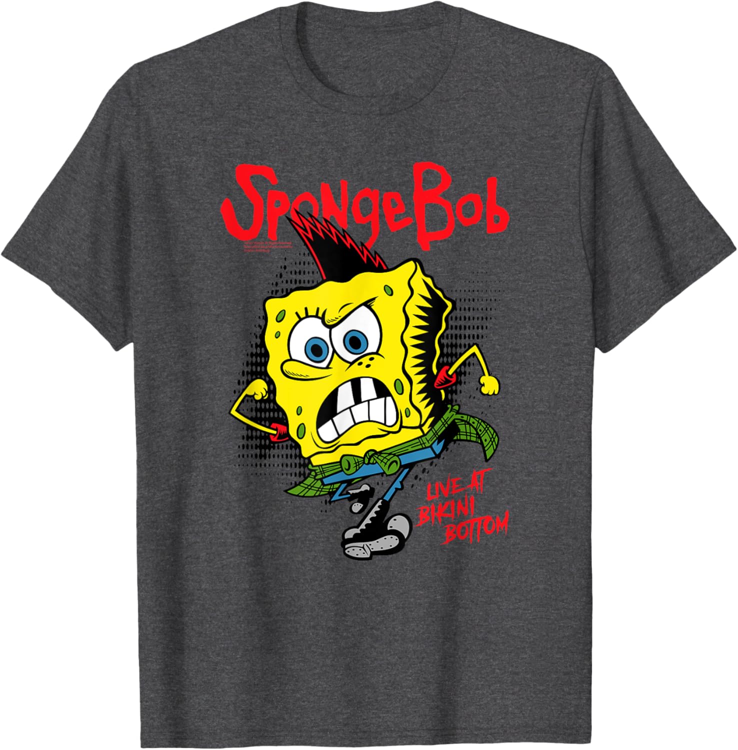 SpongeBob SquarePants Punk Rock Mosh Pit T-Shirt for Fun Style - 2