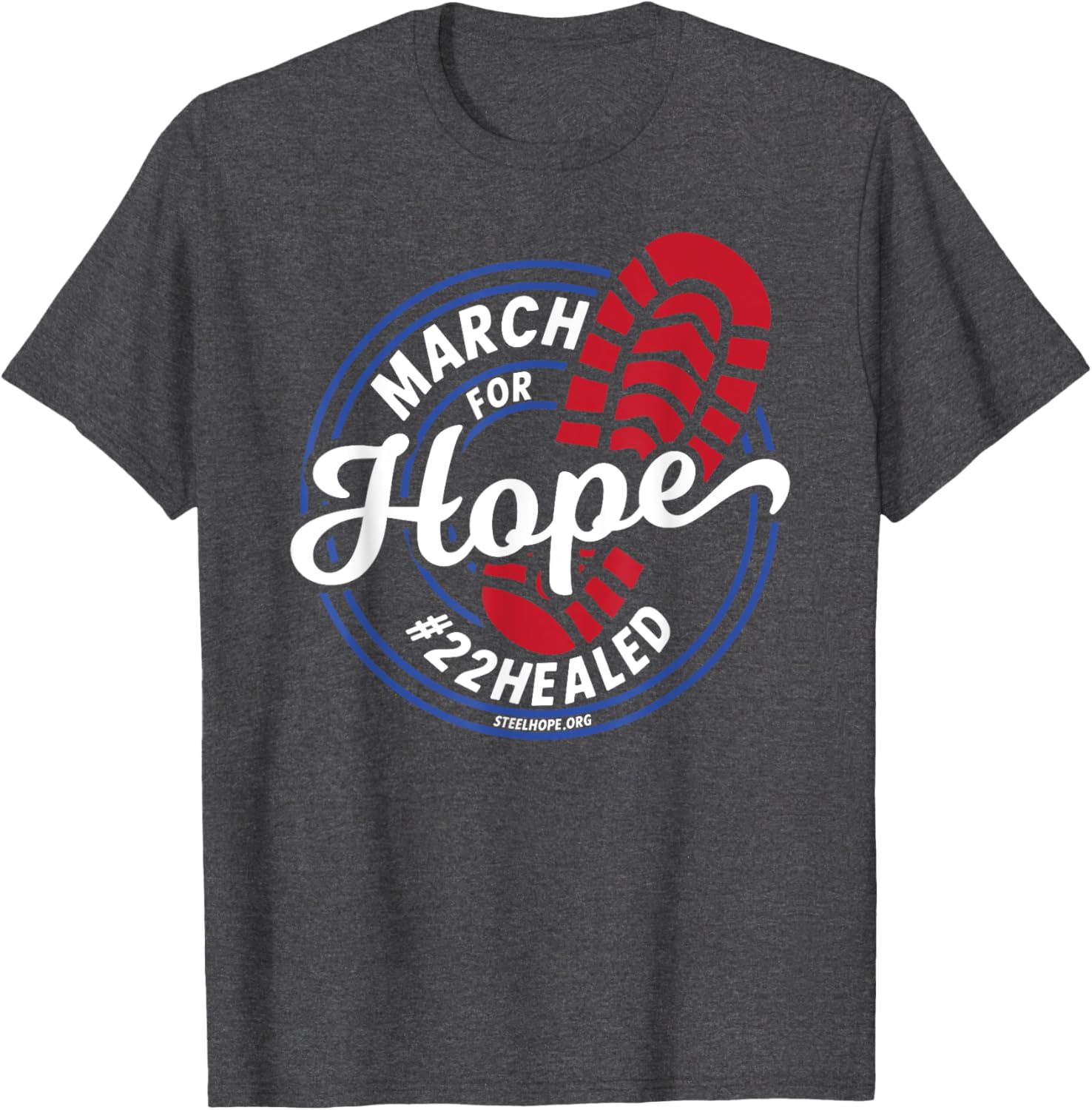 March for Hope Steel Hope T-Shirt - Hopeful Design for Every Occasion - 7
