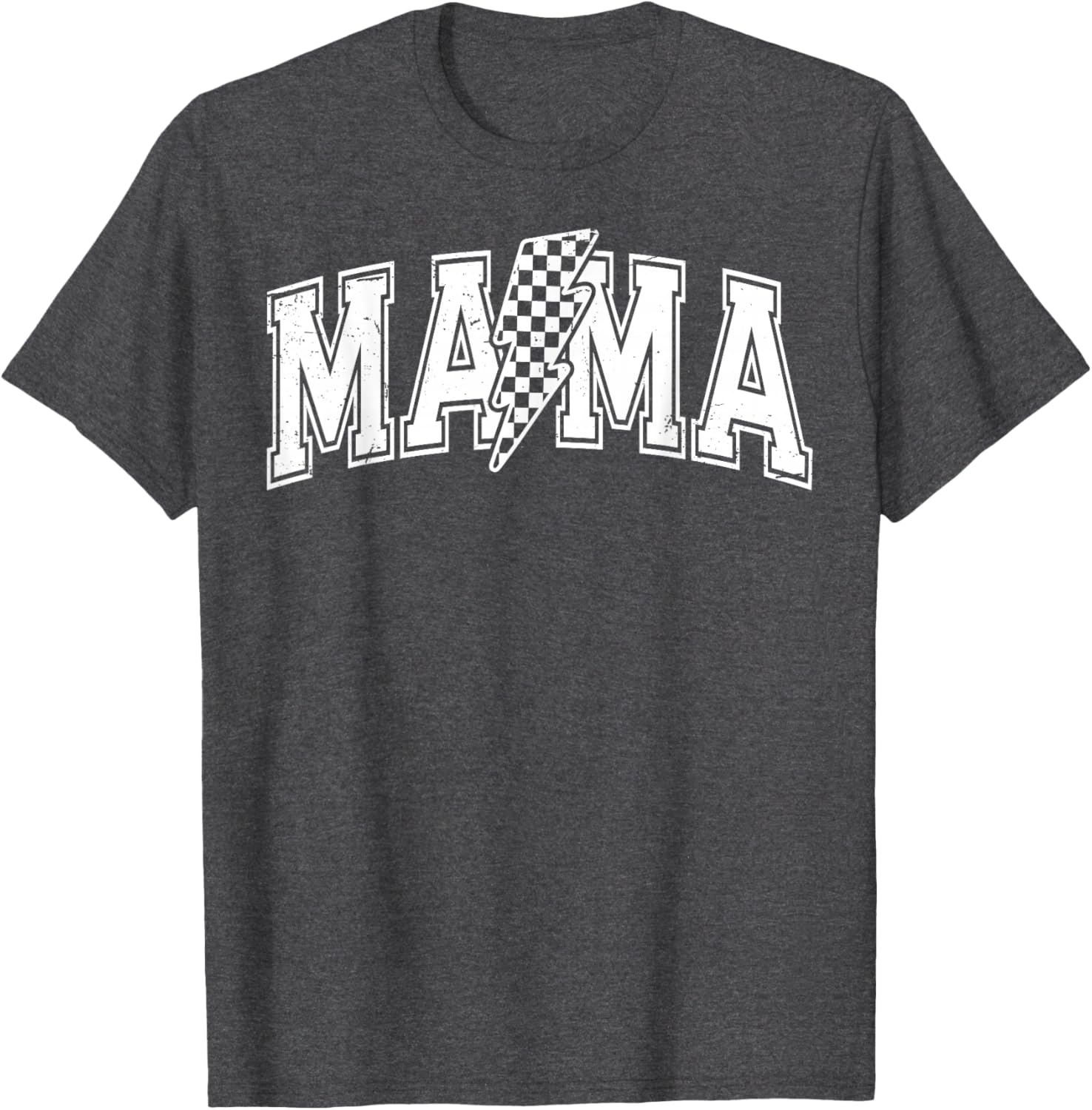 Checkered Mama Black and White T-Shirt for Mother's Day Gift - 10