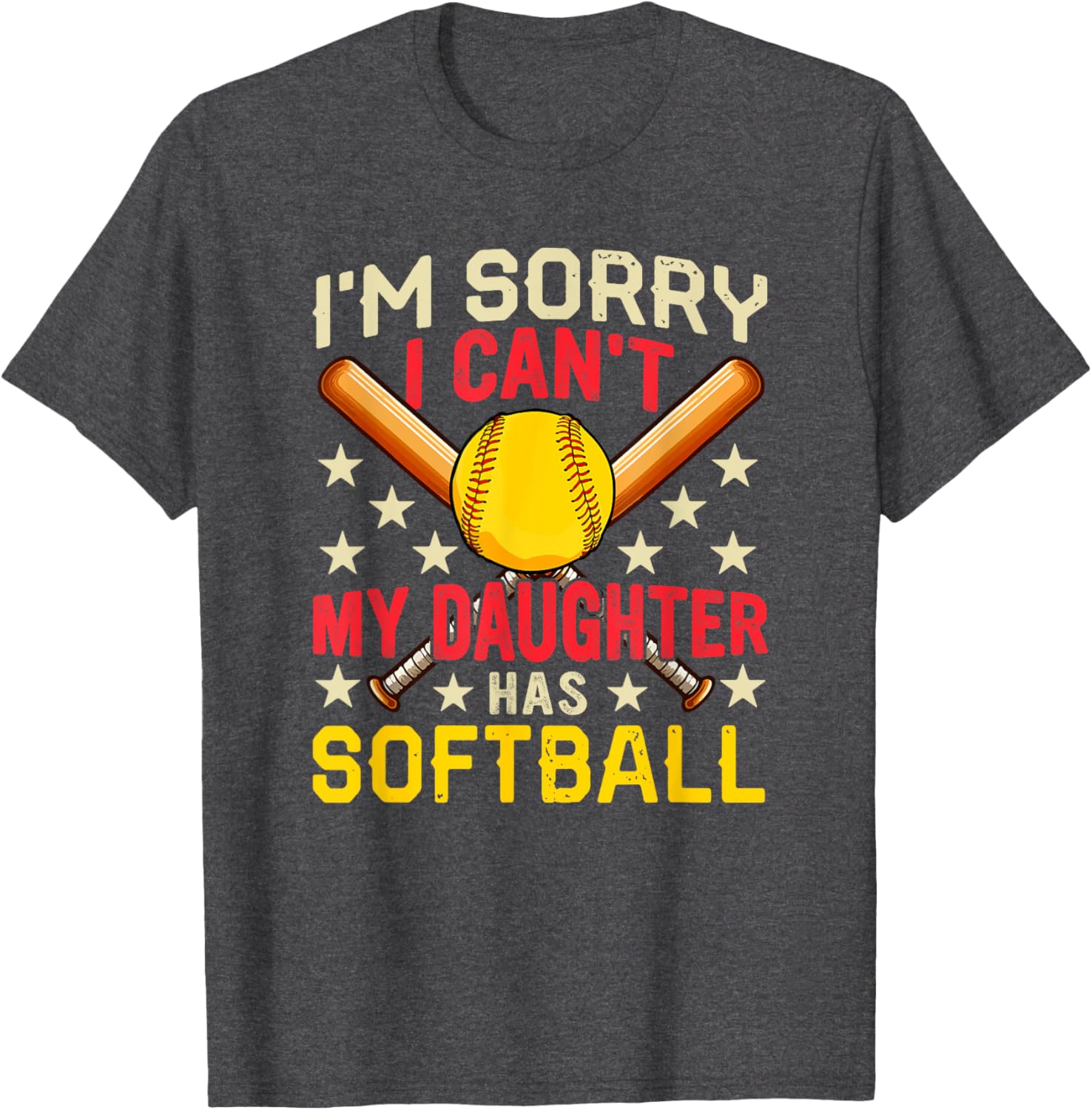 Funny Softball Player Costume Family T-Shirt for Daughters and Fans - 3