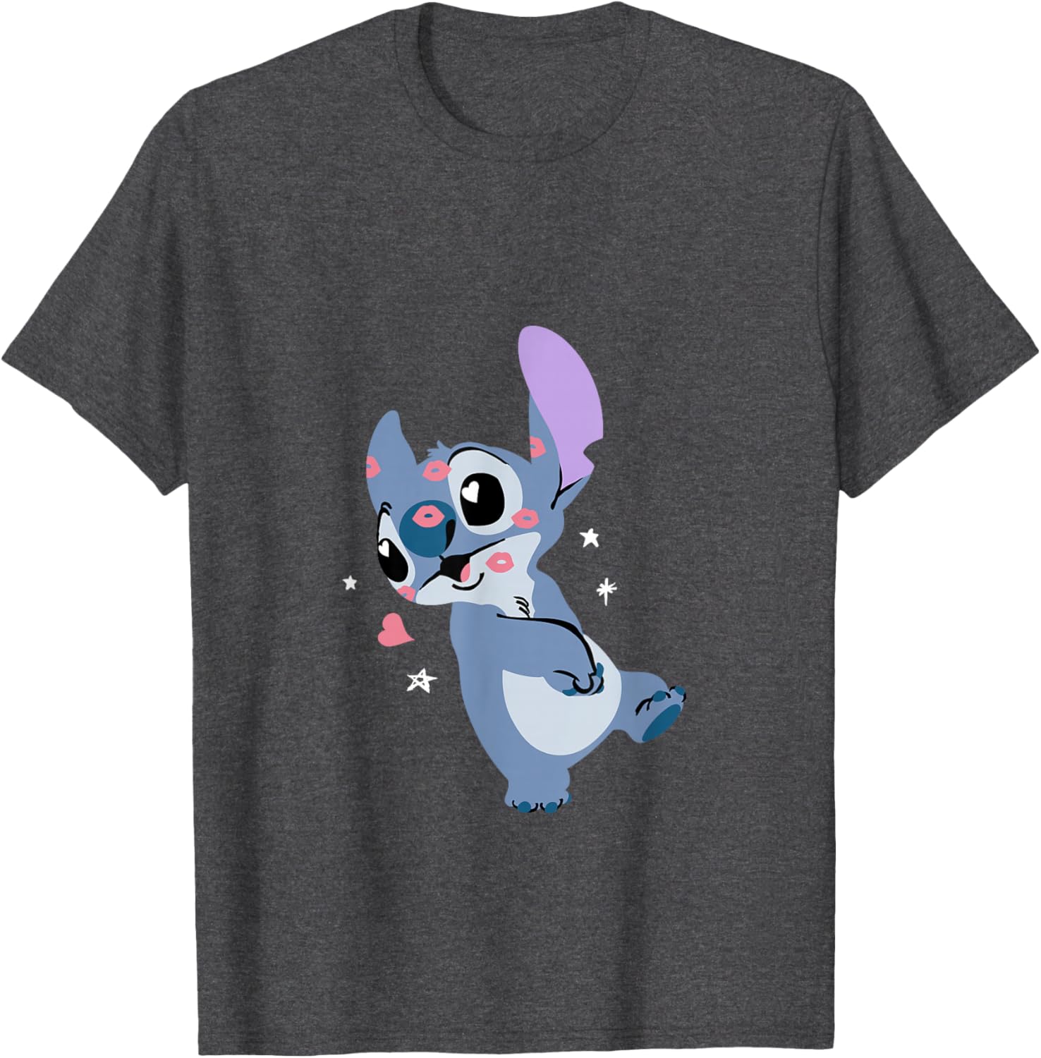 Disney Lilo and Stitch Valentine's Day Kisses T-Shirt for Fun Lovers - 3