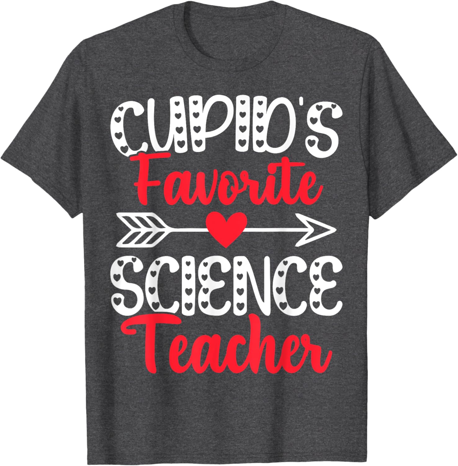 Cupid's Favorite Science Teacher Funny Valentine's Day T-Shirt Gift - 3