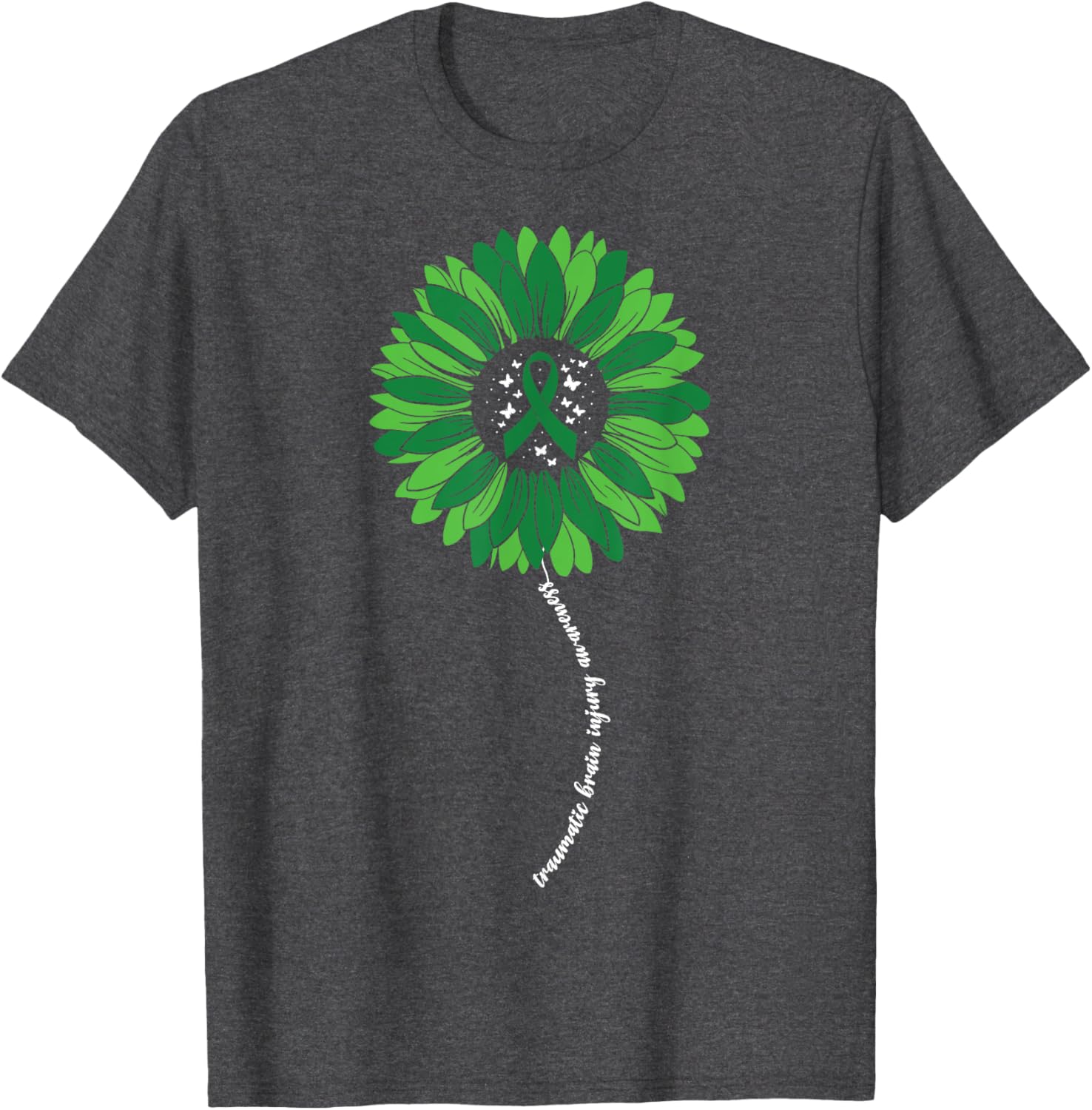 Support TBI Awareness with Sunflower Design Women's T-Shirt - 15