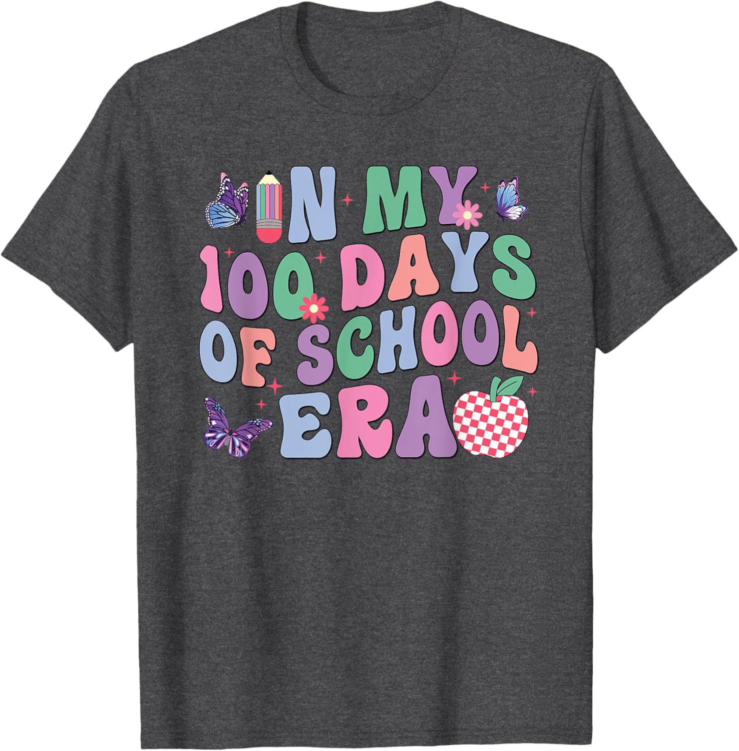 Groovy 100th Day of School Kids T-Shirt for Fun School Celebrations - 12