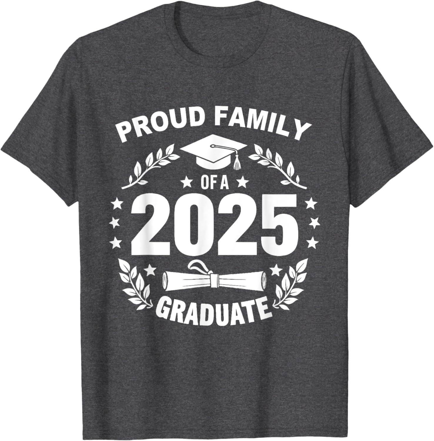 Proud Family Class of 2025 Graduate T-Shirt for Seniors and Families - 2