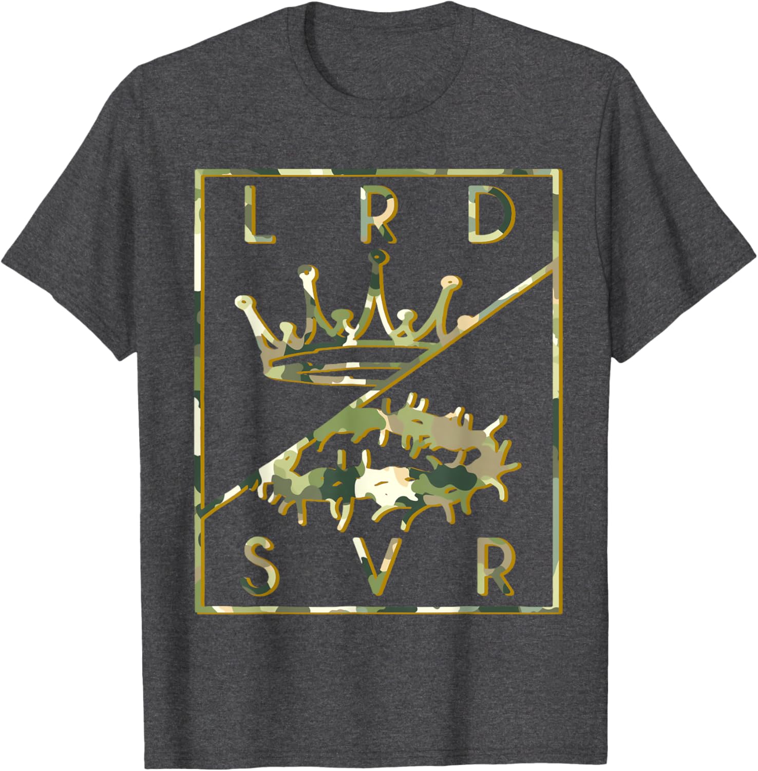 Camo Jesus Crown T-Shirt - Christian King Lord & Savior Apparel - 21